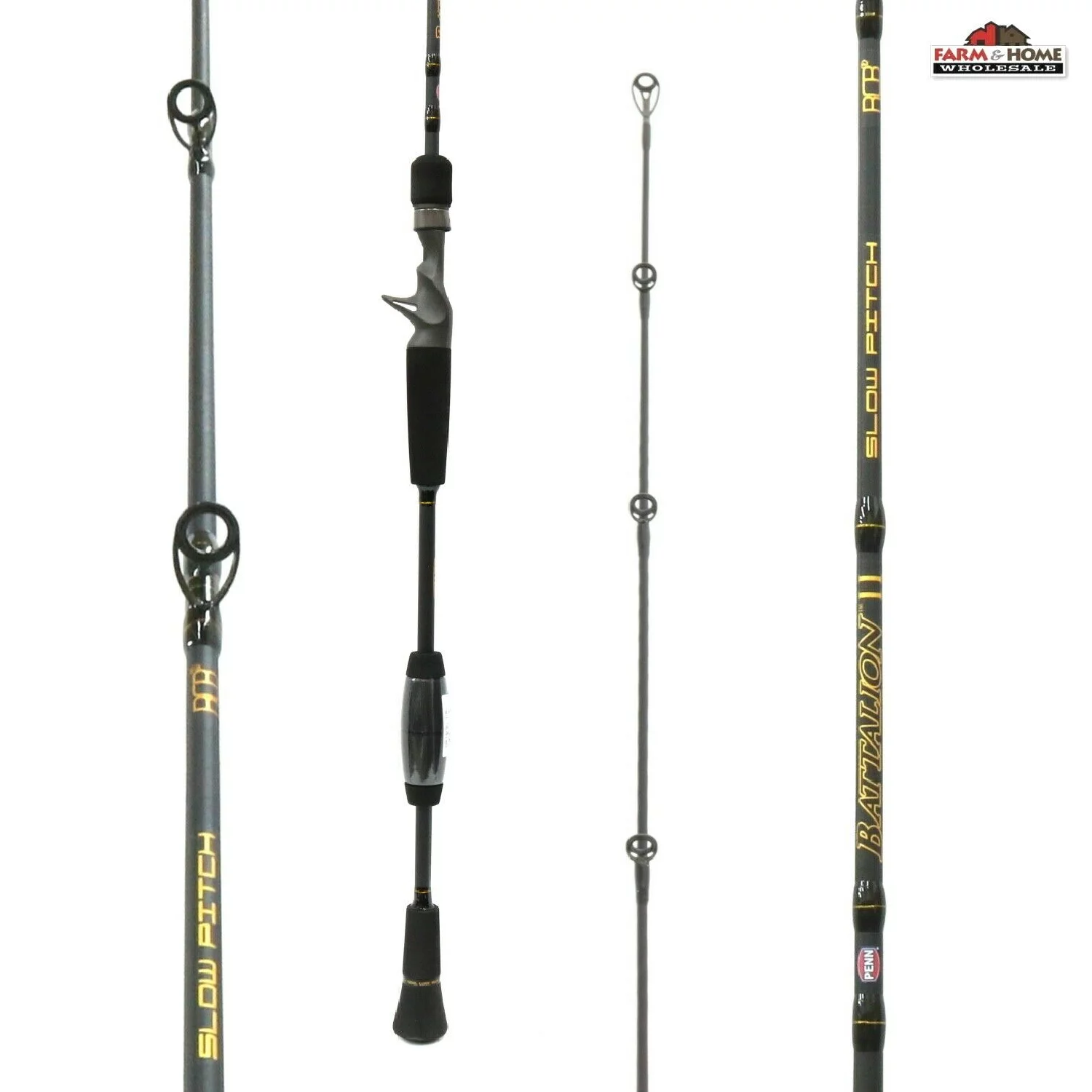 PENN 6'8” Battalion II Slow Pitch Casting Rod, 20lb Line Rating - Womvr