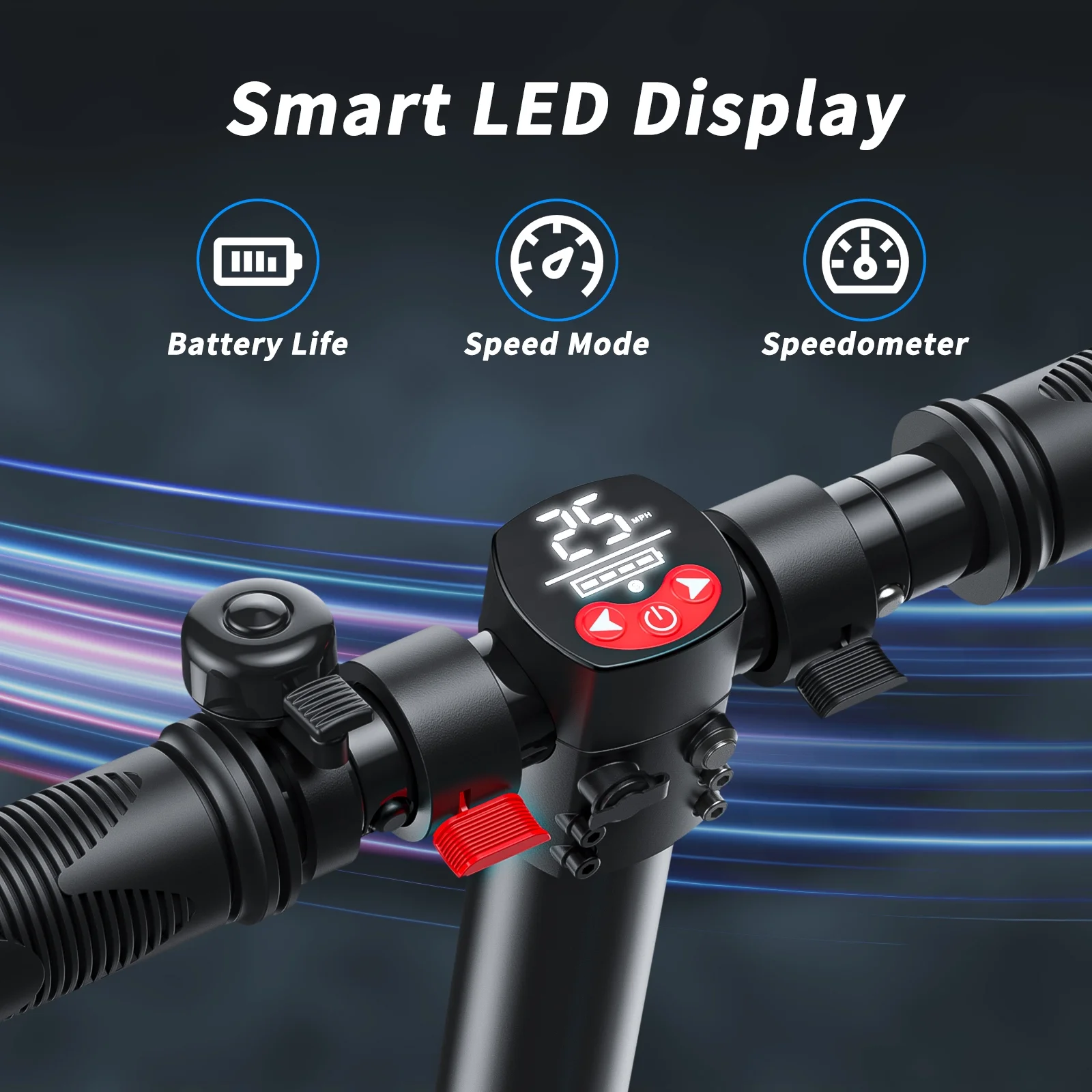 Caroma Electric Scooter for Adults, 20 Mph & 25 Miles Range, 10