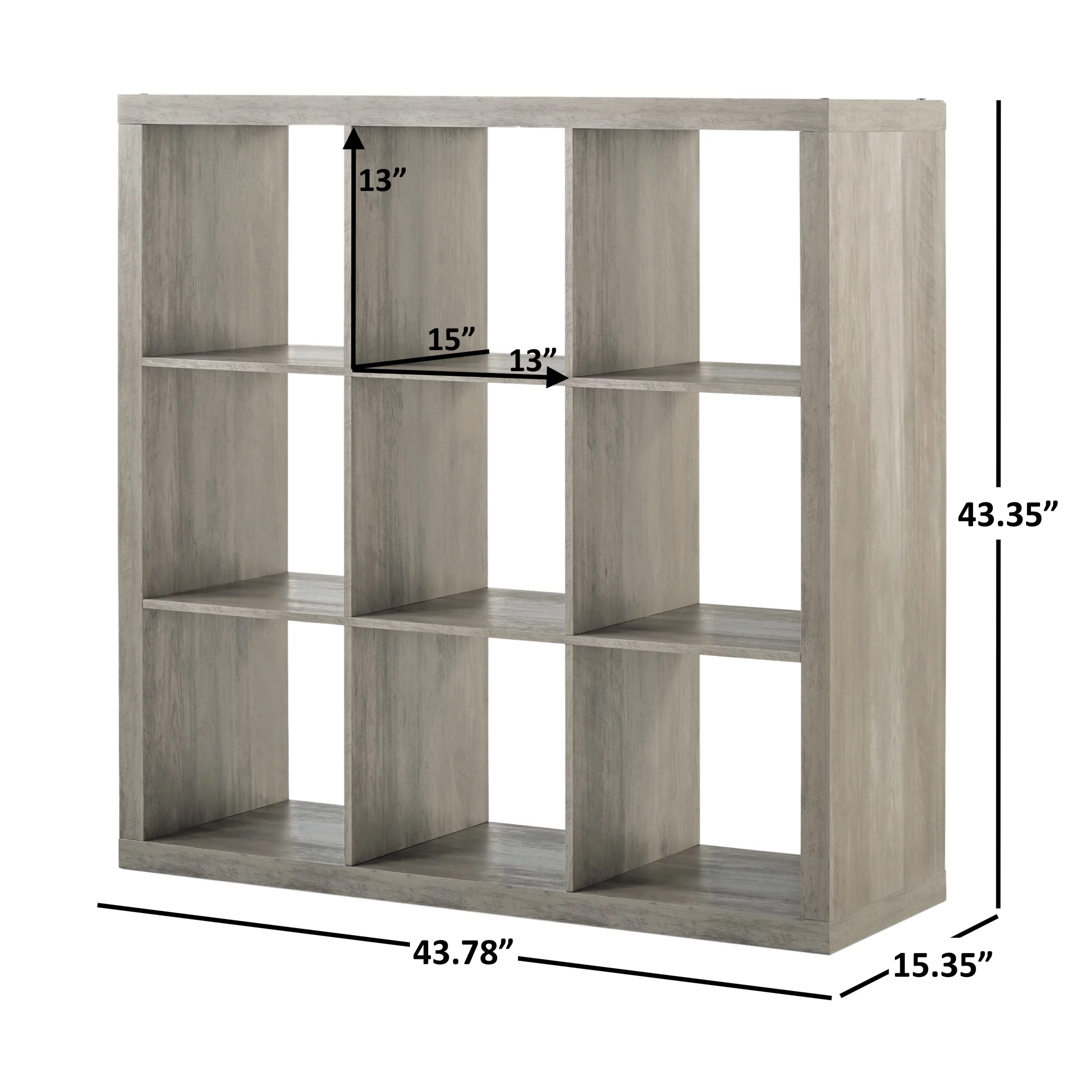 Better Homes & Gardens 9-Cube Storage Organizer, Natural - Womvr