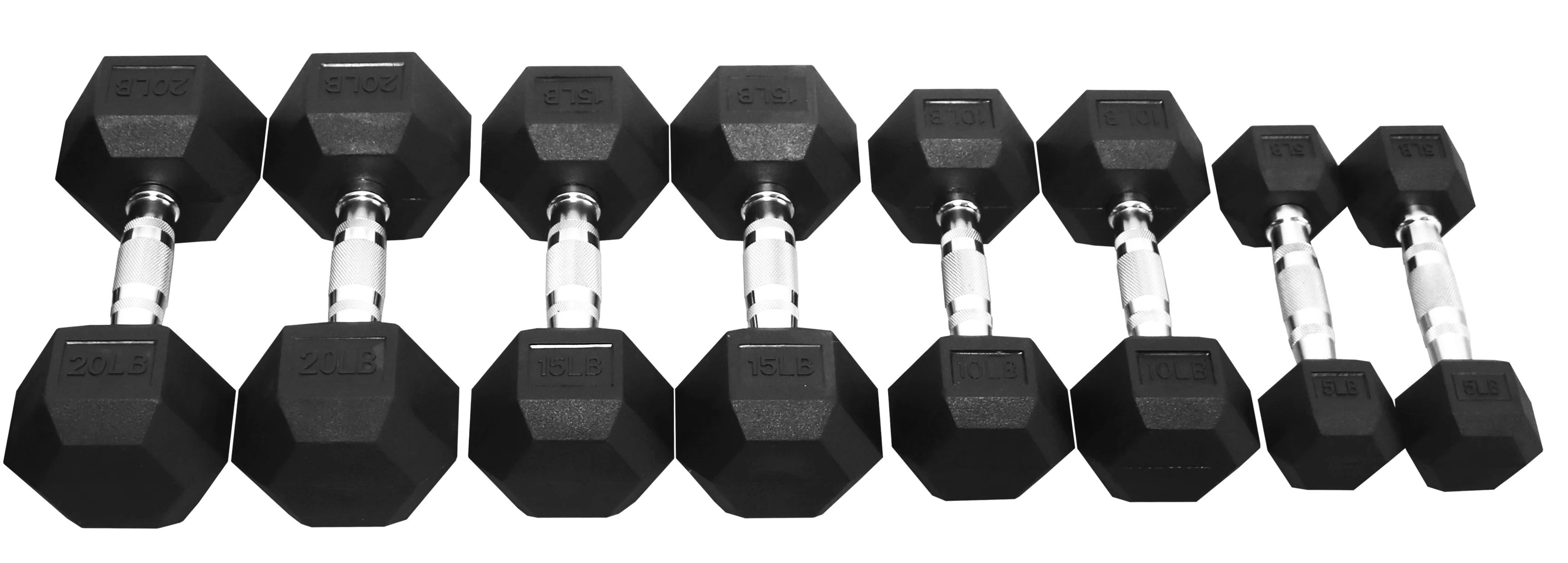 BalanceFrom 100 LB Dumbbell Set, Pairs of 5 lb, 10 lb, 15 lb and 20 lb - Womvr