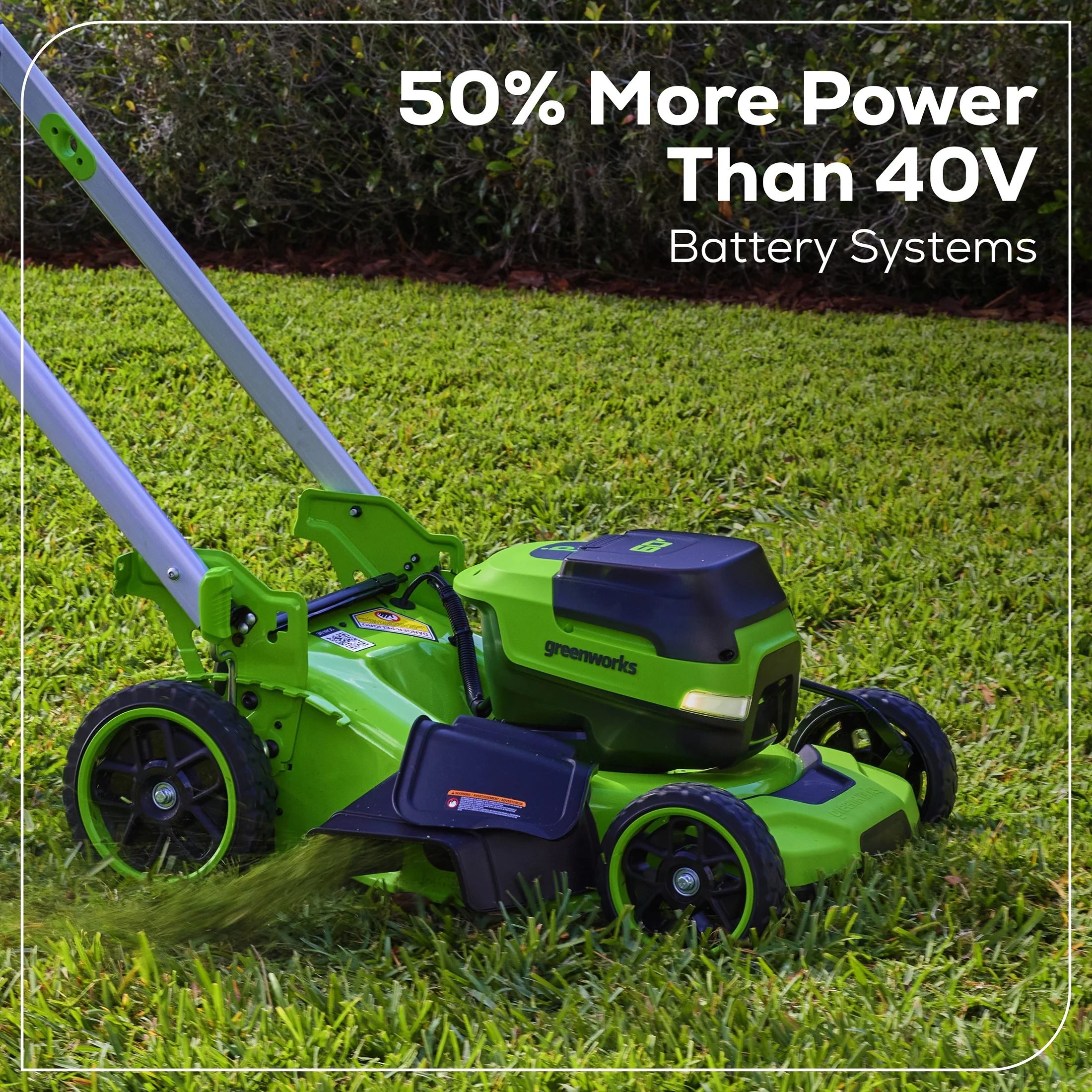 Greenworks 60V 21�� Self-Propelled Lawn Mower with (2) 5.0 Ah Batteries & Rapid Charger 2546202 - Womvr