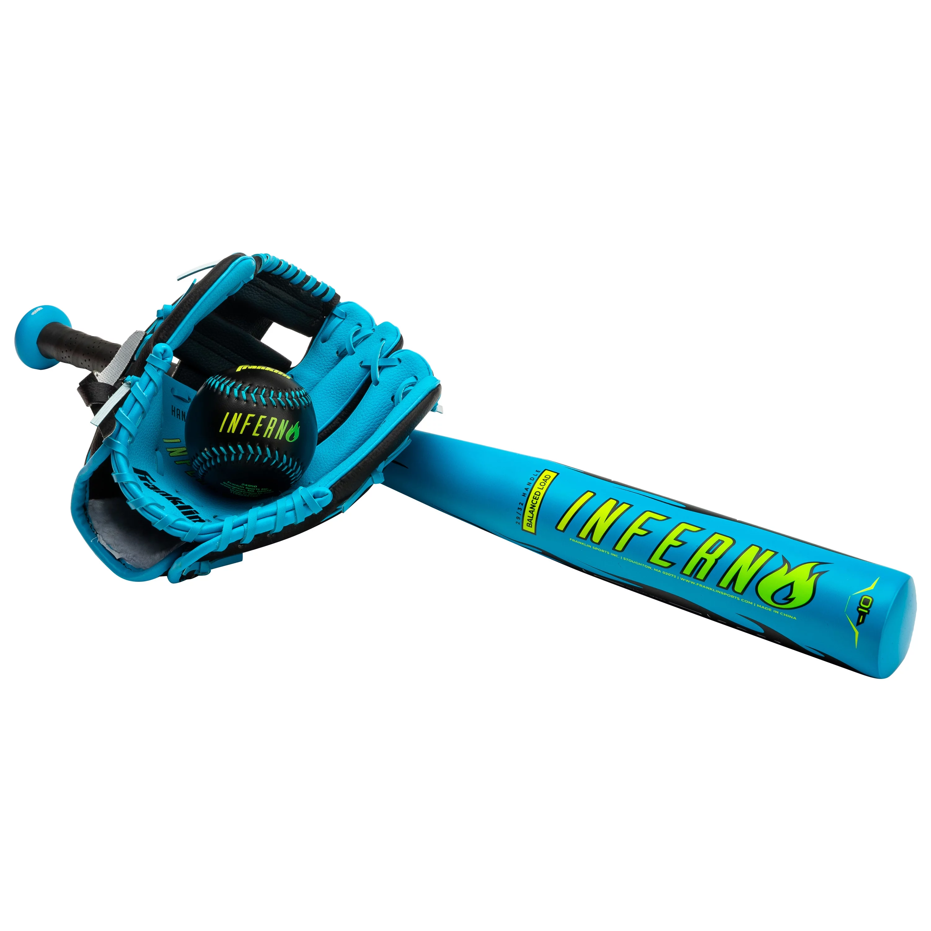 Franklin Sports Baseball Inferno Teeball Set - Bat (25