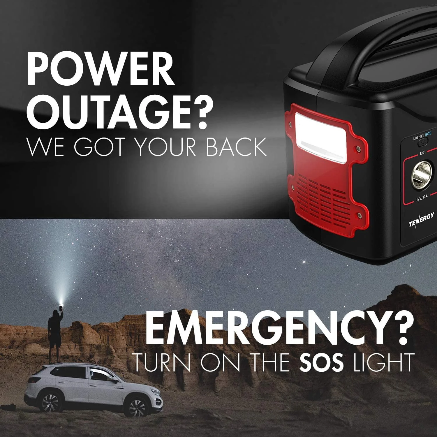 Tenergy 300Wh Portable Power Station / Battery LiFePO4 200W (Surge 400W) - Womvr