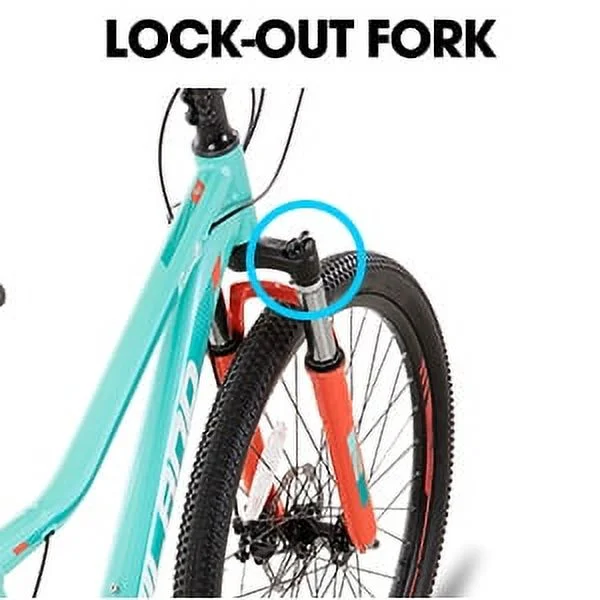 Hiland Mountain Bike for Woman, Shimano 21 Speed 26 inch Wheels Mountain Bicycle, Mint Green - Womvr