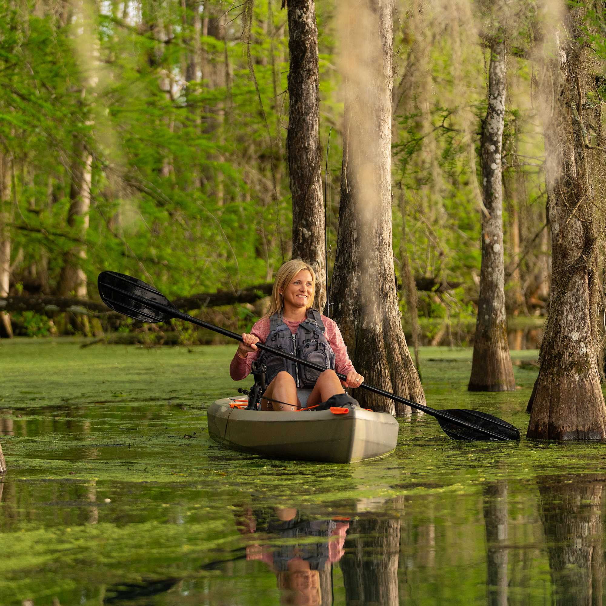 Lifetime Tamarack Angler 100 Fishing Kayak - Olive Green (90539) - Womvr