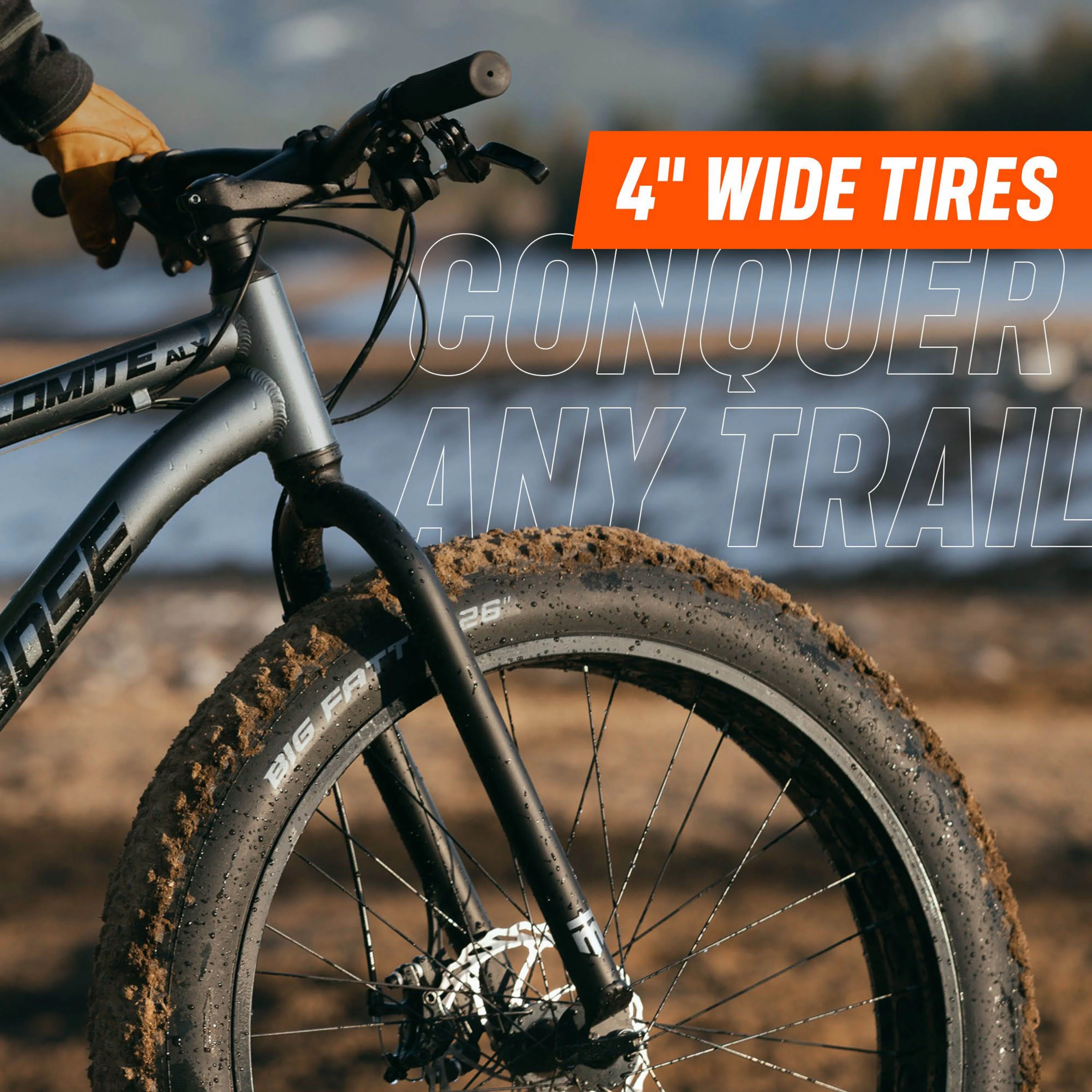 Mongoose 26-in. Dolomite ALX Unisex Fat Tire Mountain Bike, Gray - Womvr