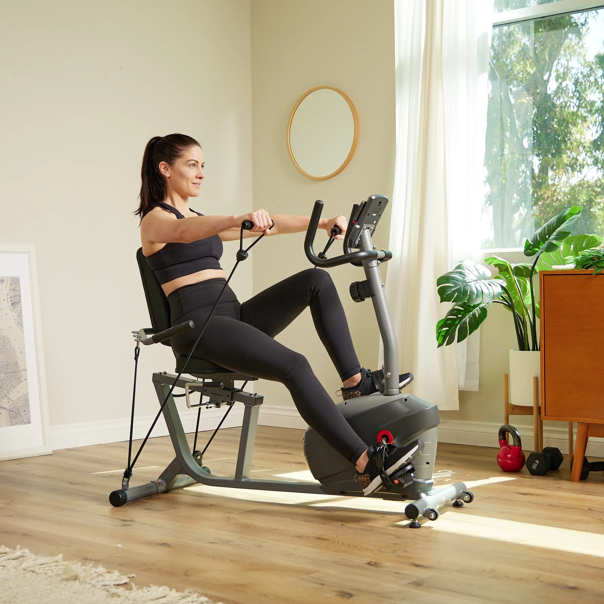 Sunny Health & Fitness Performance Interactive Series Recumbent Exercise Bike - SF-RB420031 - Womvr