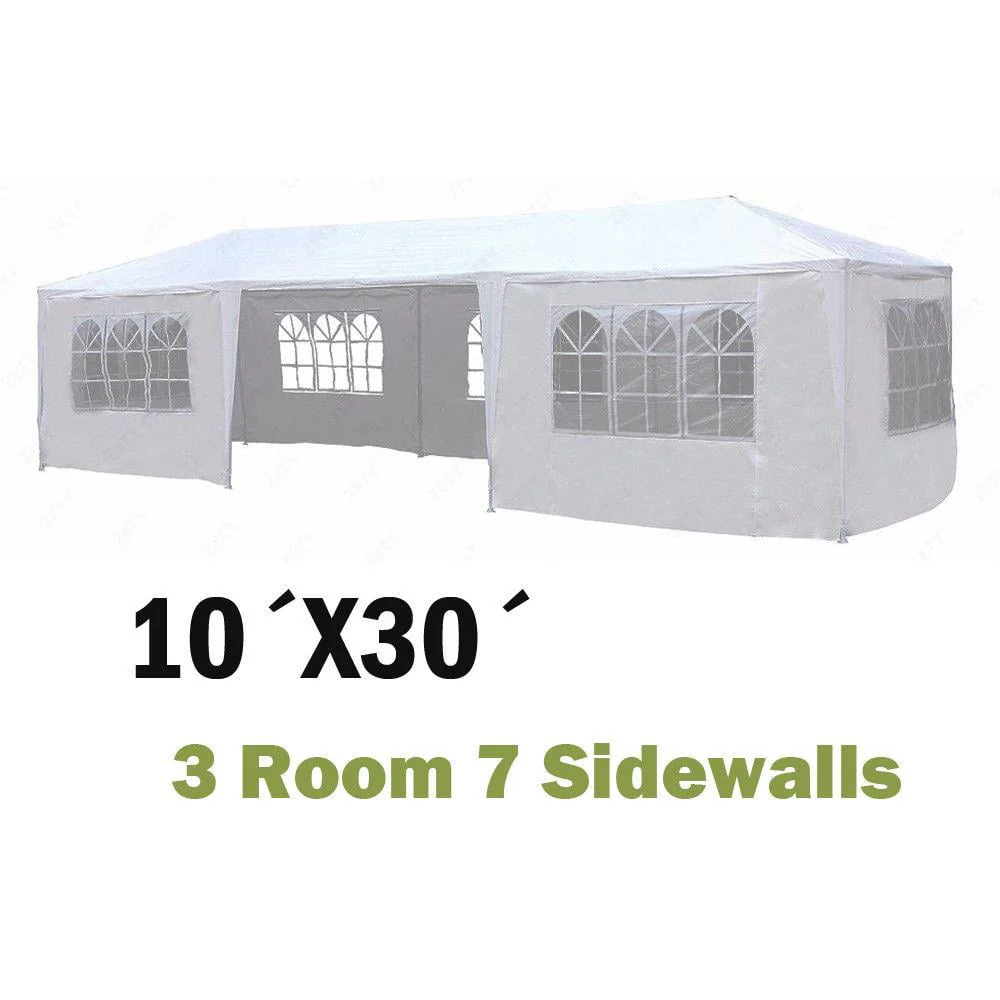 Ktaxon 10' X 30' Canopy Tent with 8 Side Walls for Party Wedding Camping and BBQ - Womvr