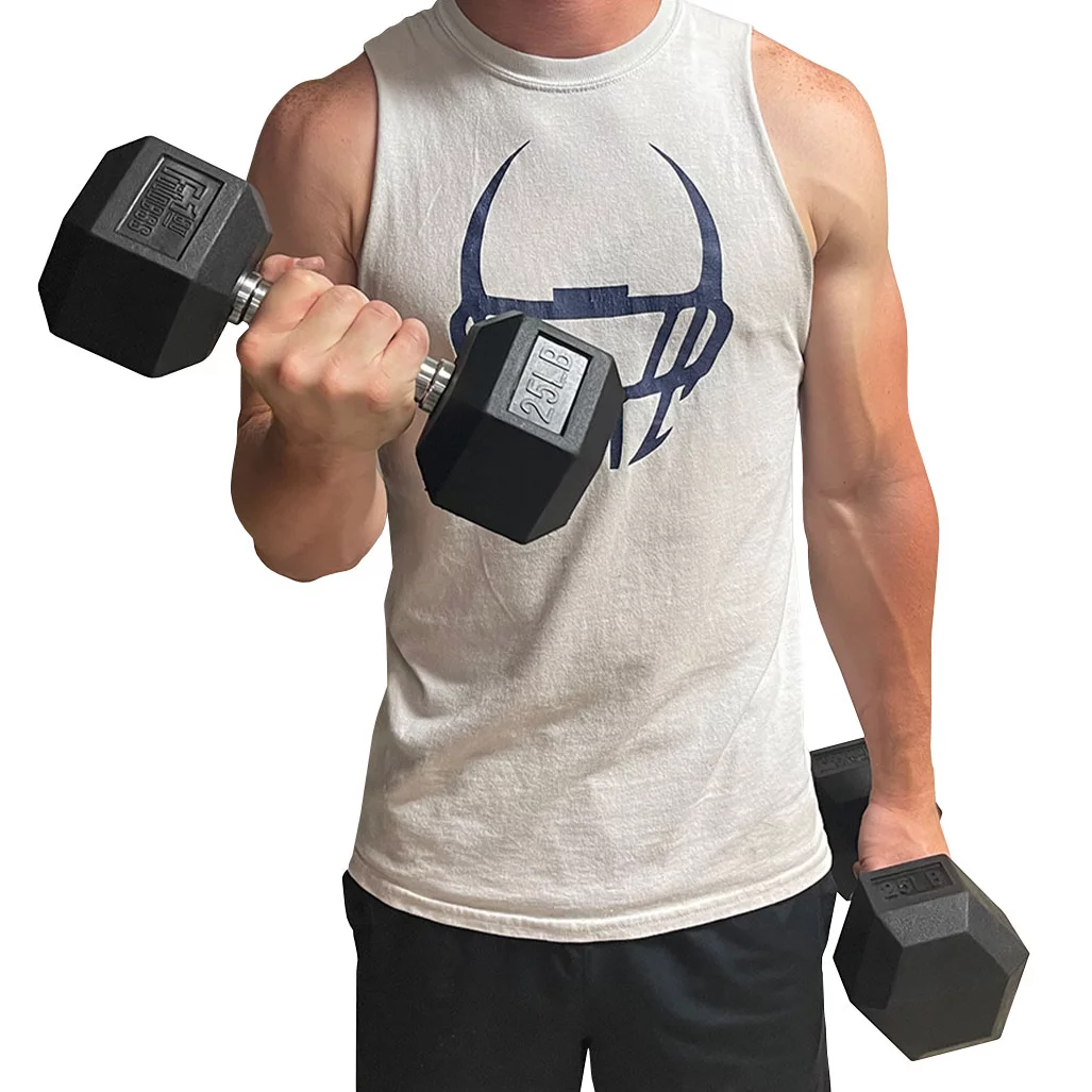 Fitness First Rubber Hex Dumbbell Pairs, 25 lbs. Pair - Womvr