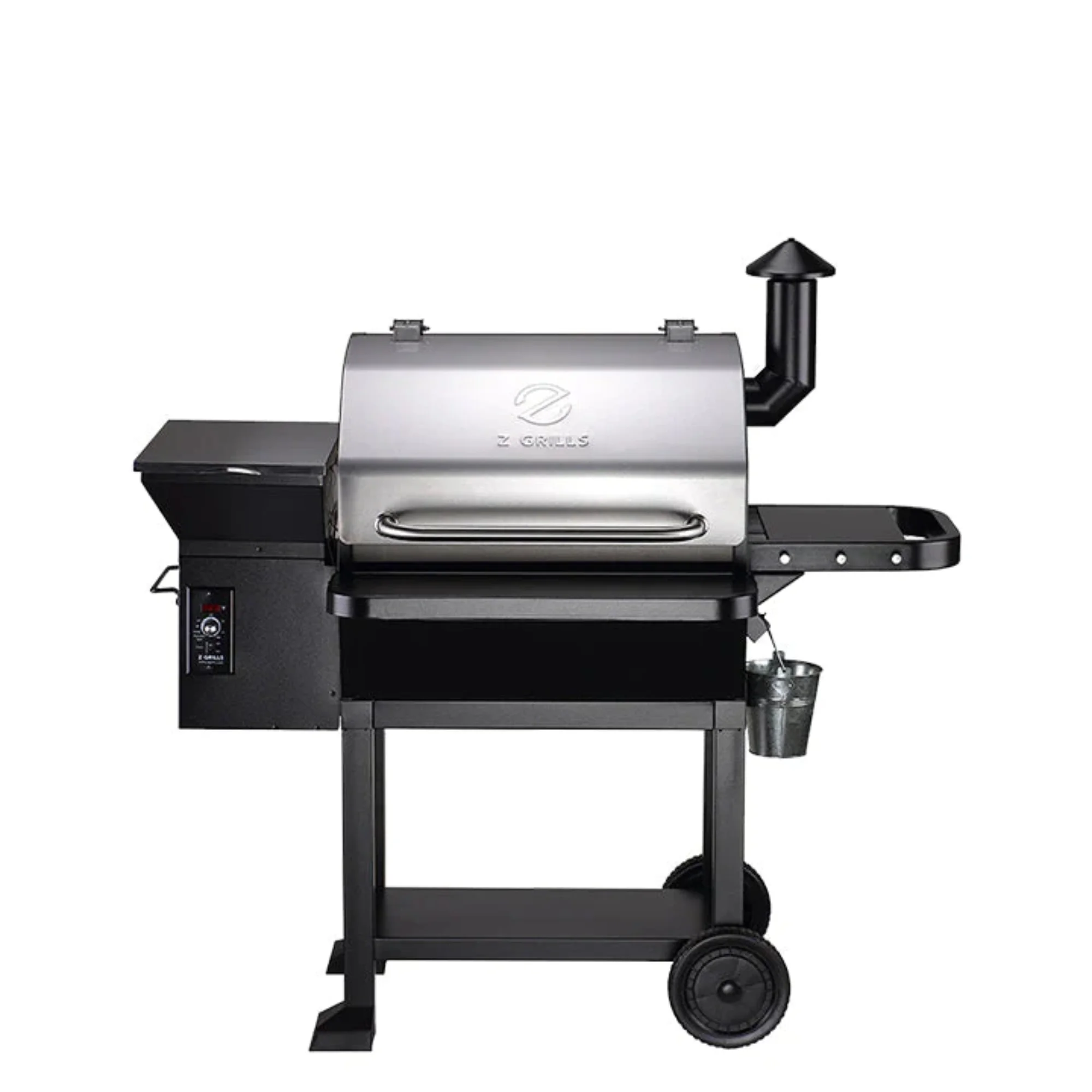 Z GRILLS 2024 Upgrade Pellet Grill & Smoker Wood Pellet Grill, 8 in 1 BBQ Smoker with Foldable Front Shelf, Rain Cover, 1056 sq.in Cooking Area - Womvr