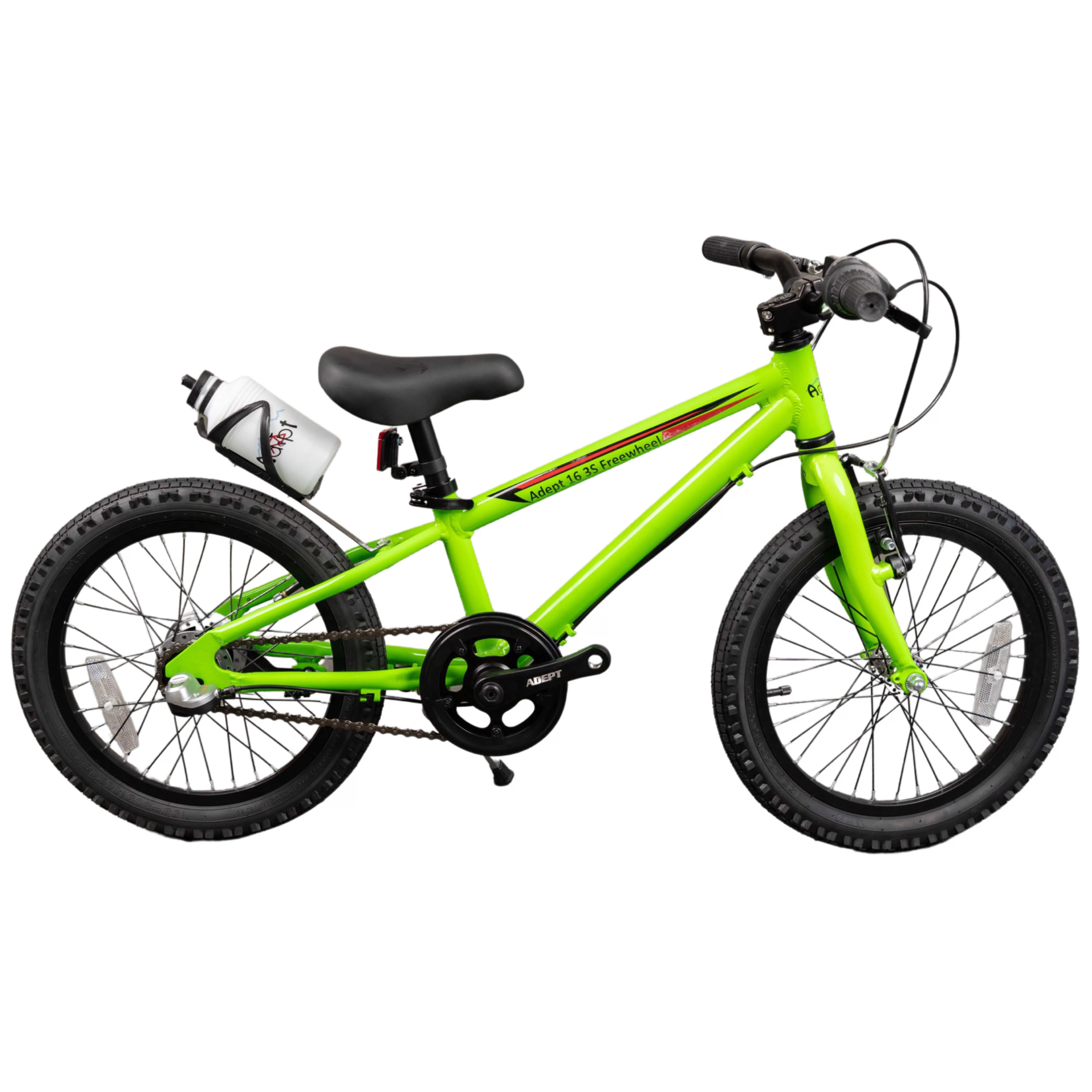 Adept 16 3S Freewheel by Adept Family brand. Lightweight 3 Speed 16 Inch Kids Bike with Shimano Internal Gears. The only 16 inch bikes with gears. 16 inch mountain bike. - Womvr