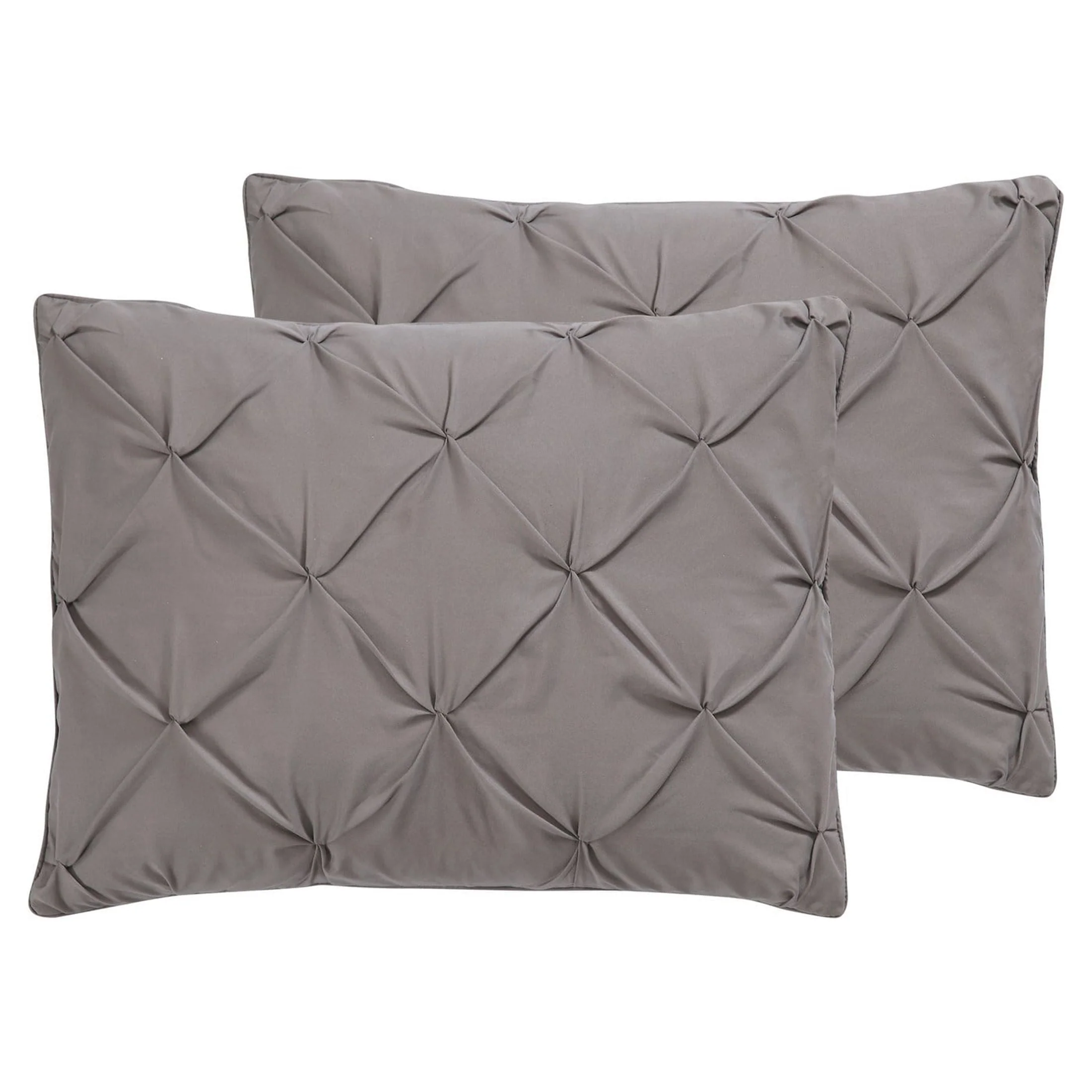 VCNY Home Carmen 4-Piece Navy Solid Pintuck Comforter Set, Queen - Womvr