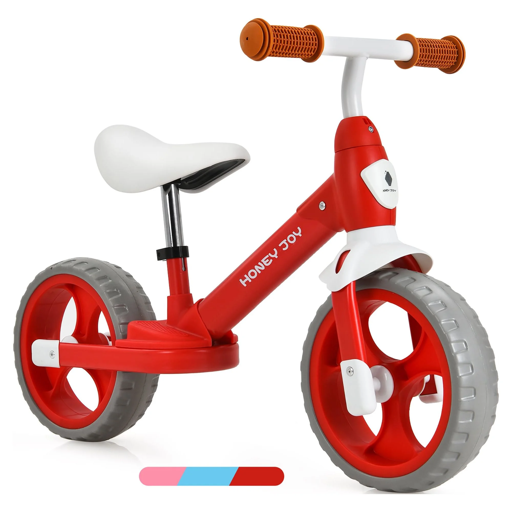 Honey Joy Kids Balance Bike Toddler Training Bicycle w/ Feetrests for 2-5 Years Old Red - Womvr