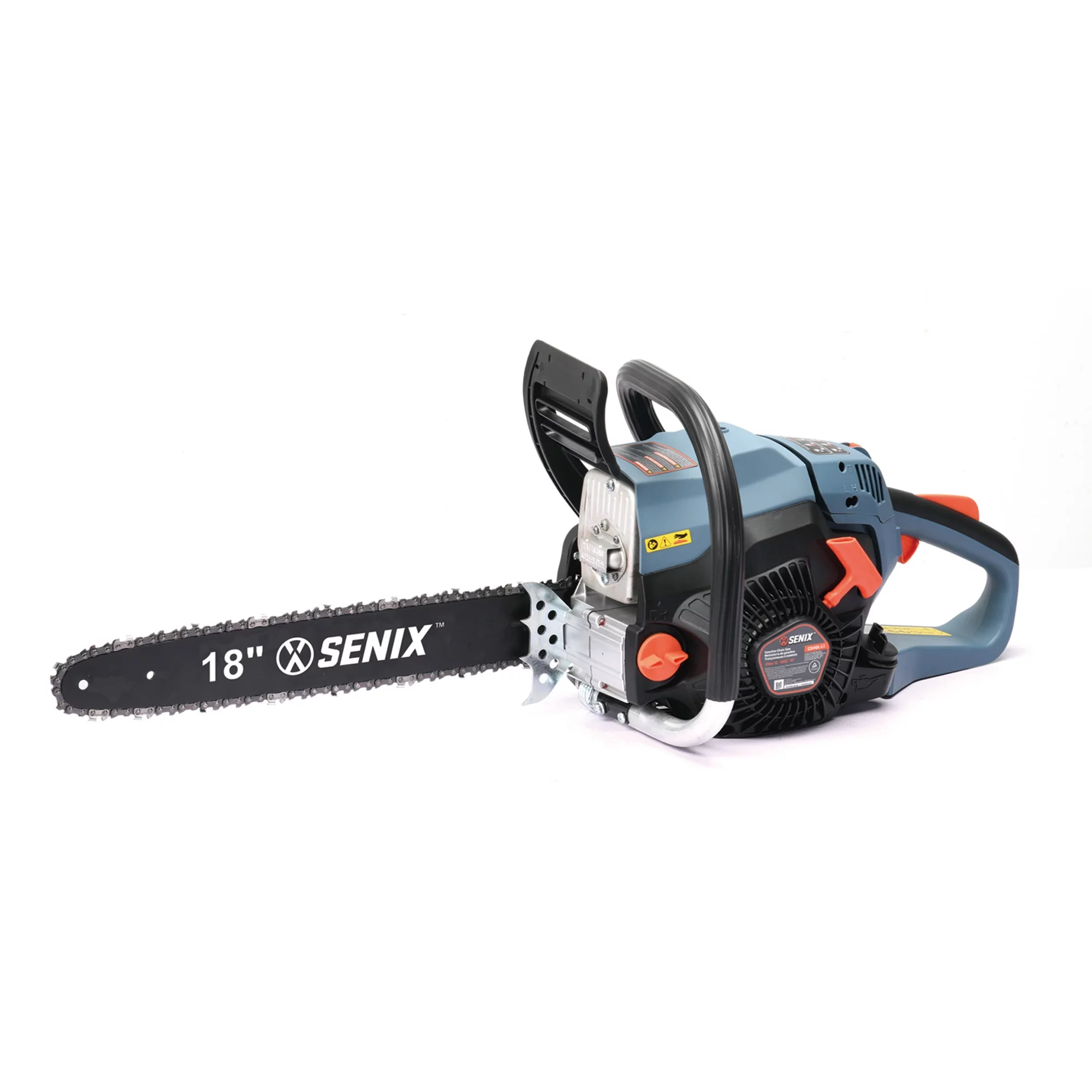 SENIX 49 cc 4-Cycle Gas Powered Chainsaw, 18-Inch Oregon Bar and Chain, CS4QL-L1 - Womvr