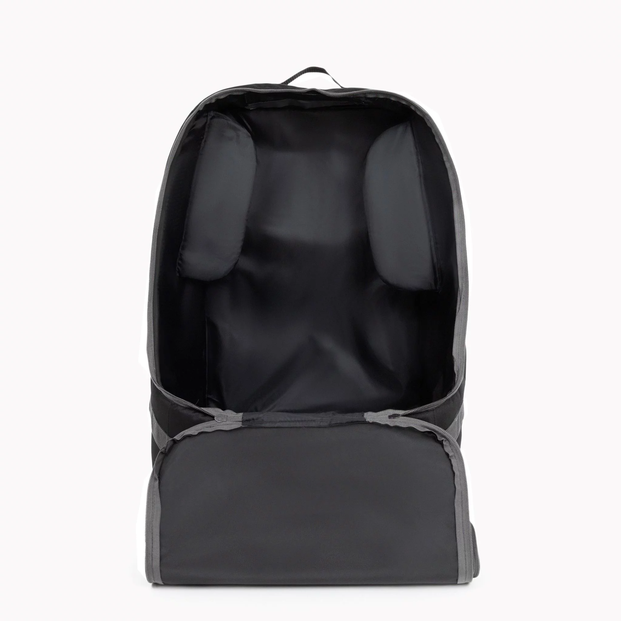 J.L. Childress Ultimate Padded Backpack Car Seat Travel Bag and Carrier, Black/Grey - Womvr
