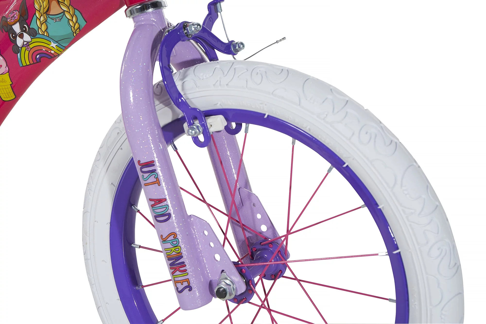 Dynacraft Barbie 16-Inch Girls BMX Bike For Age 5-7 Years - Womvr