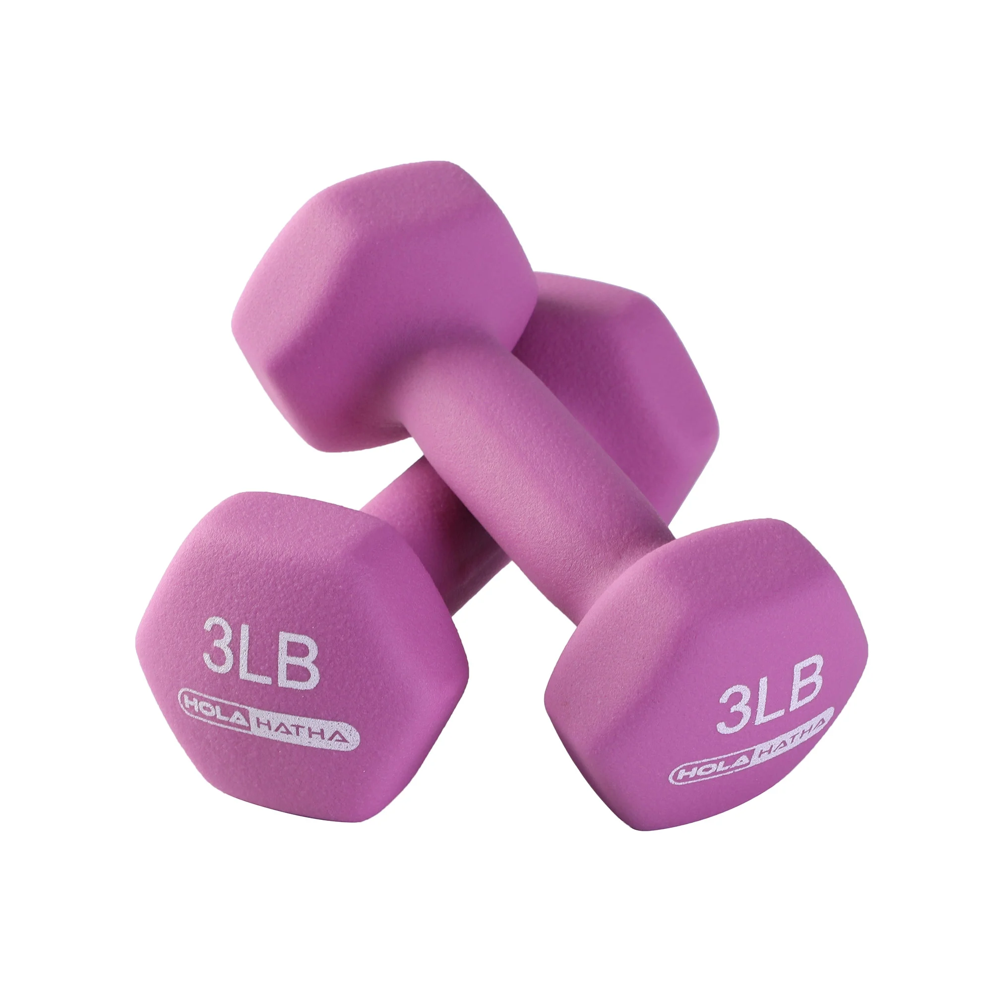 HolaHatha 3, 5, and 8 Pound Dumbbell Hand Weight Set with Storage Rack, Multi - Womvr