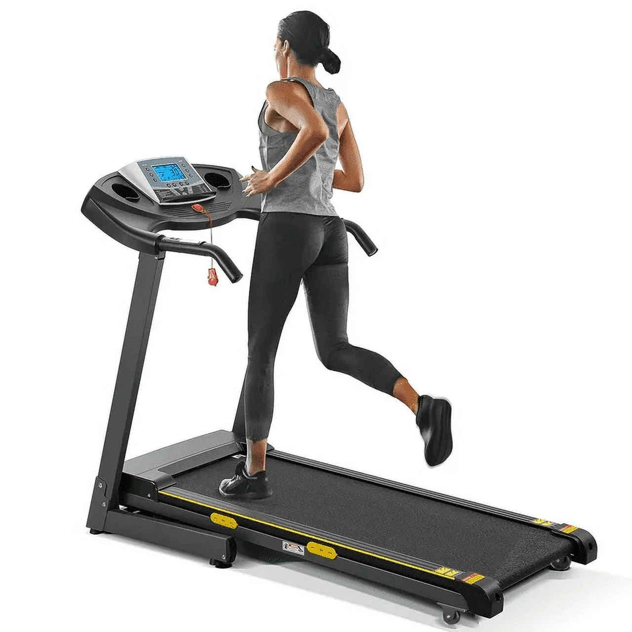 Treadmill with Incline Folding Treadmill with 12-Level Automatic Incline 2.5hp Power 8.5mhp Speed Running Machine 15 Preset Training Program Electric Treadmill for Home Use - Womvr