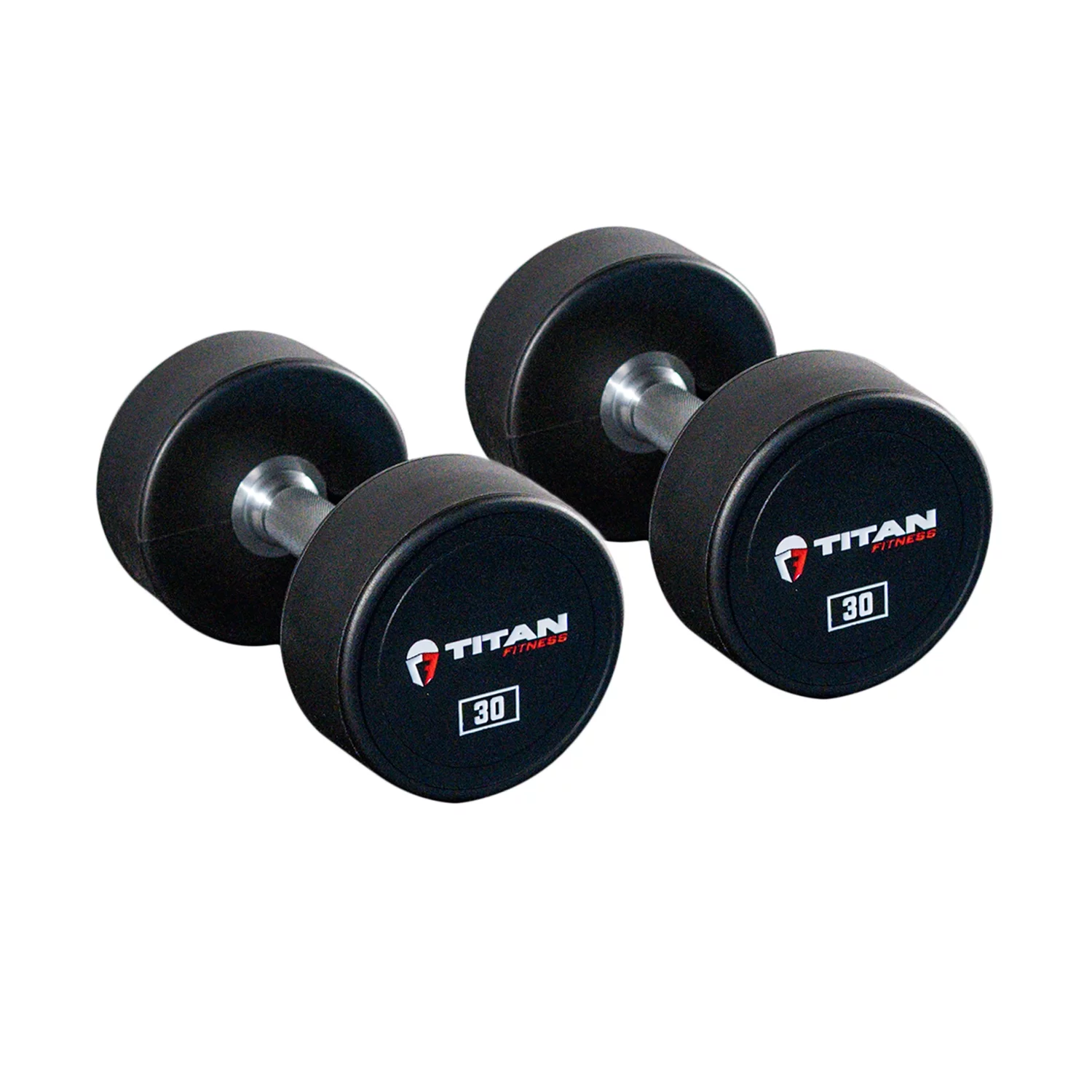 Titan Fitness 25 lb. Pair Round Urethane Dumbbells - Womvr