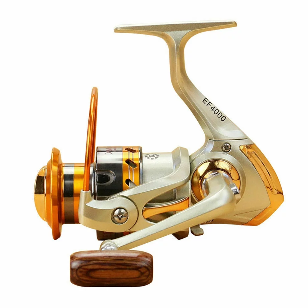 EF500-EF8000 Spinning Fishing Reel 12BB Metal Spool Folding Arm Left Right - Womvr