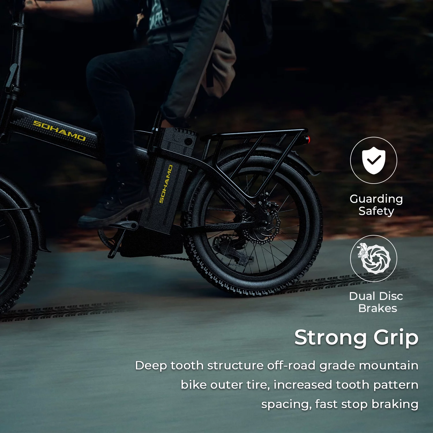 SOHAMO Adult Electric Bike, 750W Motor 26