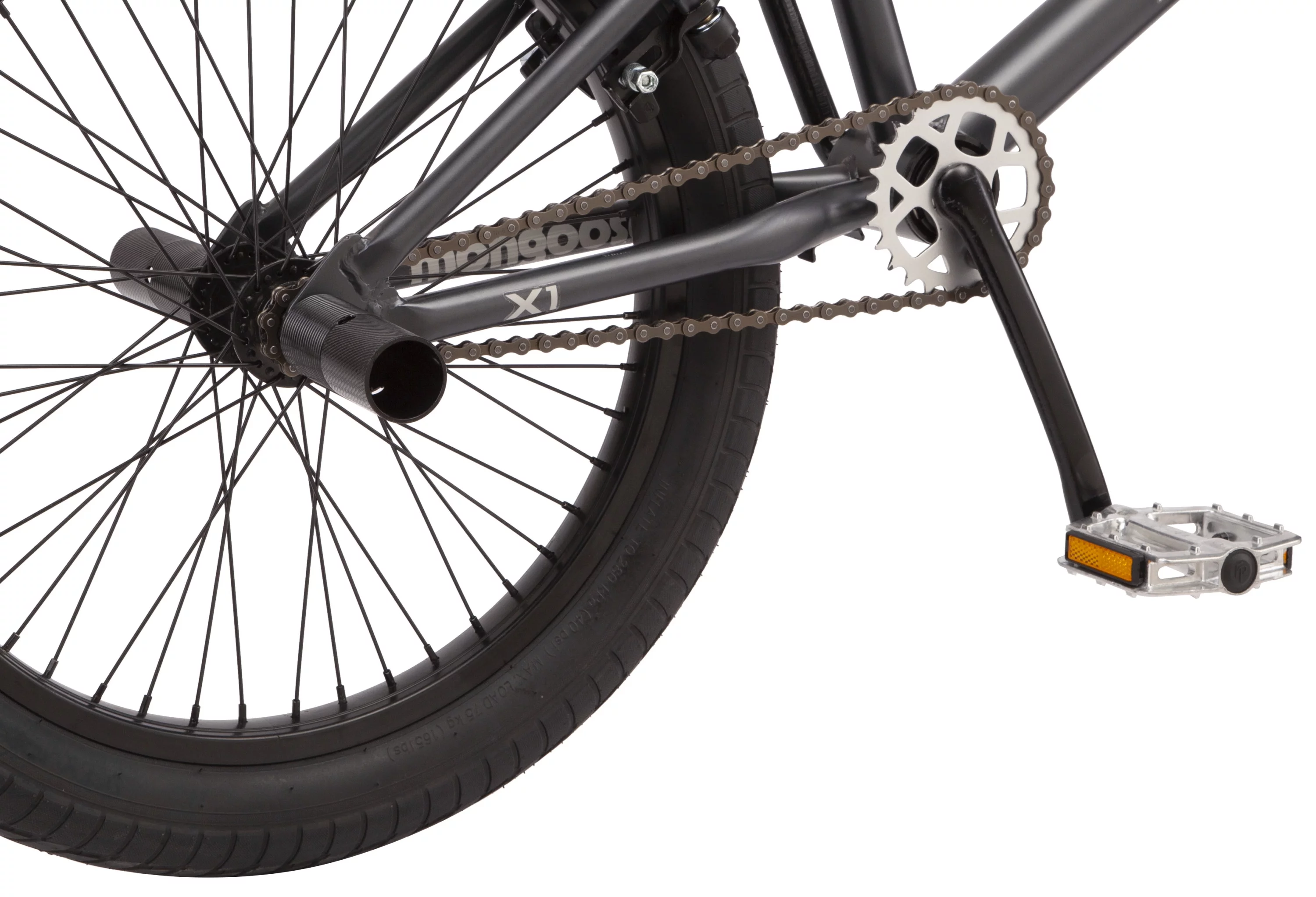 Mongoose Rebel X1 BMX Bike, 20in. Wheels, Boys/Girls, Gray - Womvr