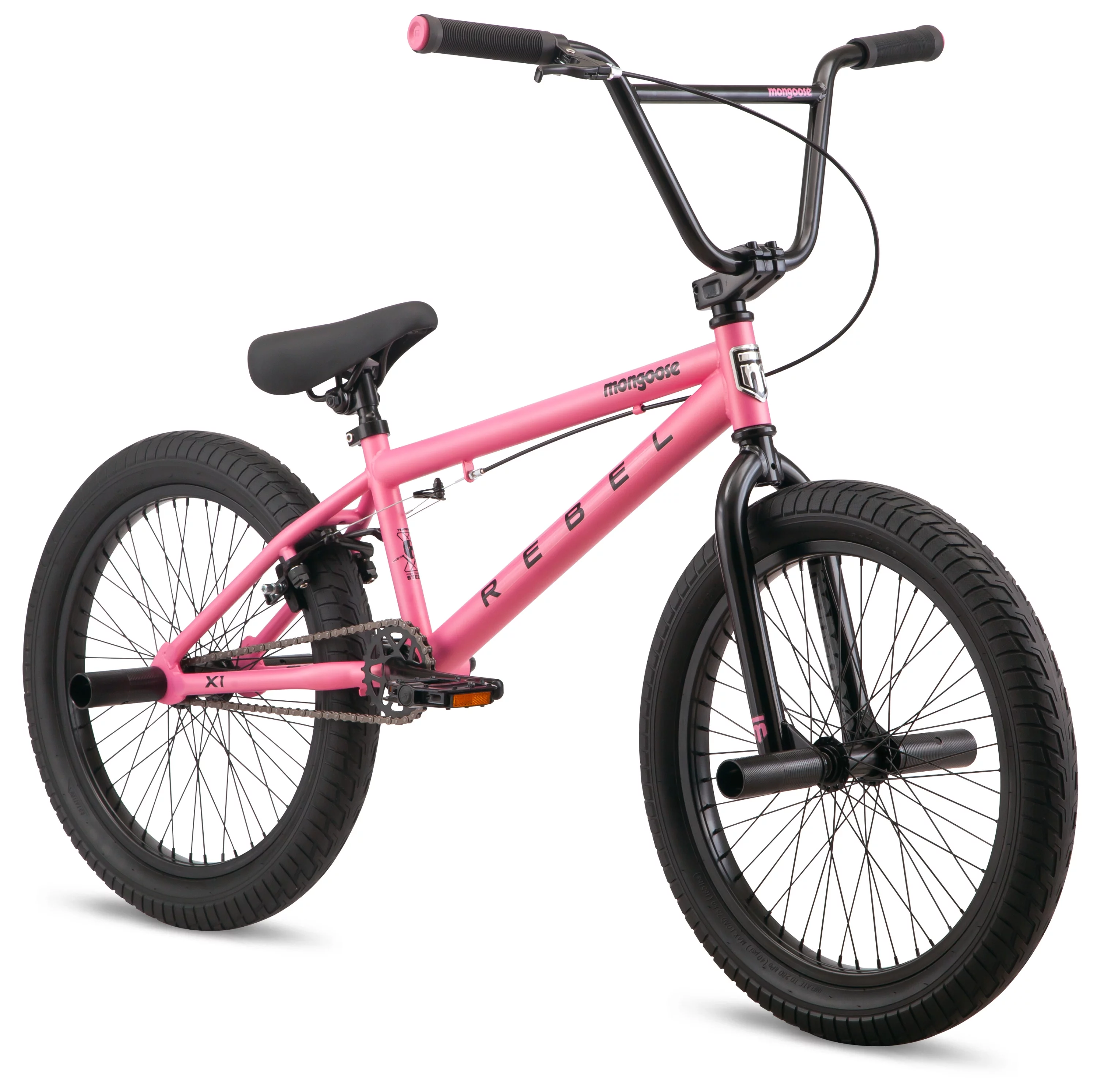Mongoose Rebel X1 BMX Bike, 20in. Wheels, Boys/Girls, Gray - Womvr