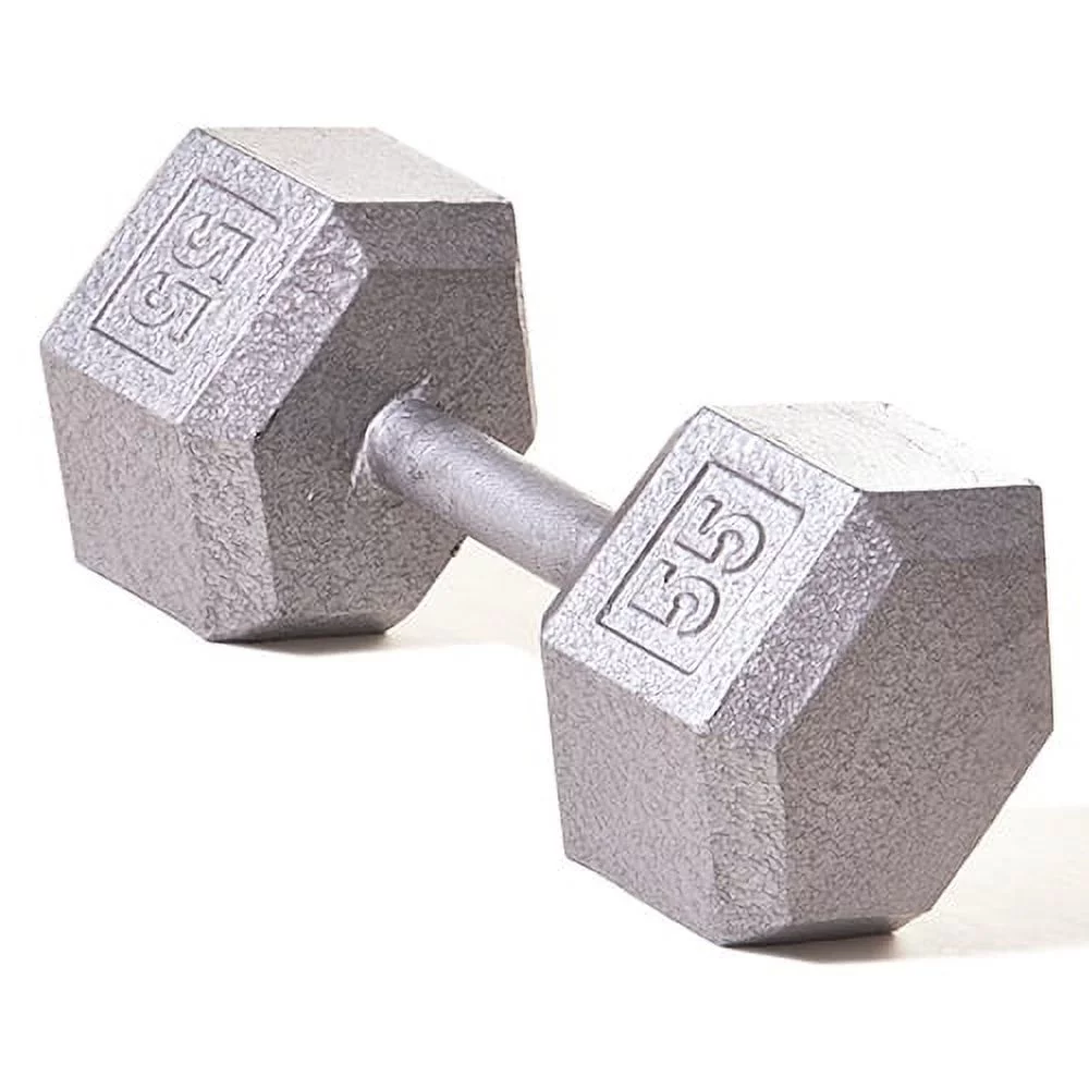 Champion Barbell?l Solid cast-iron Hex Dumbbell 3 -100lbs (SOLD INDIVIDUALLY) - Womvr