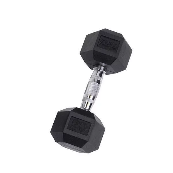 YORK Rubber Hex Dumbbell (2.5-30 lb.) - Womvr