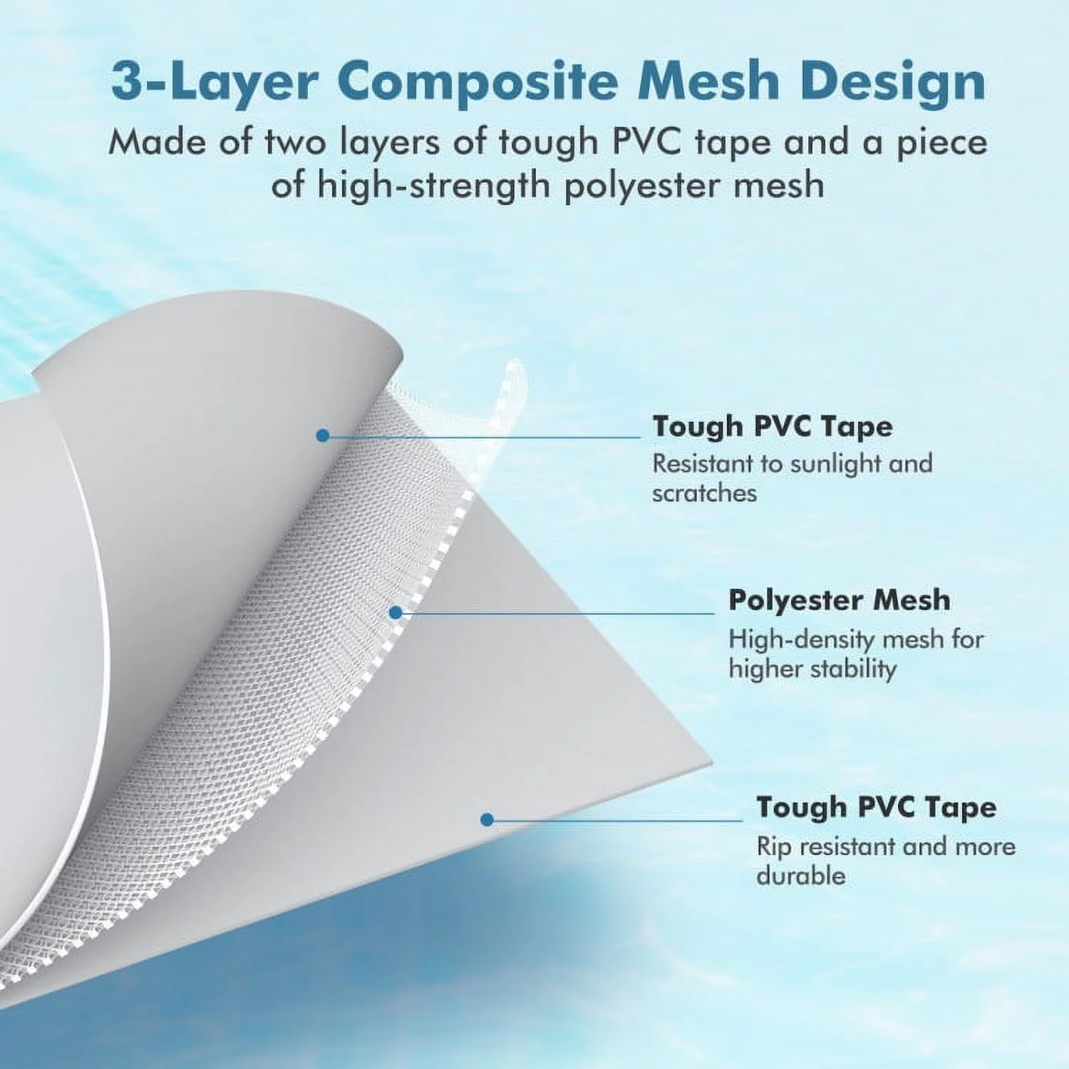 3-Layer Water Floating Mat Foam Pad for Lake, 83