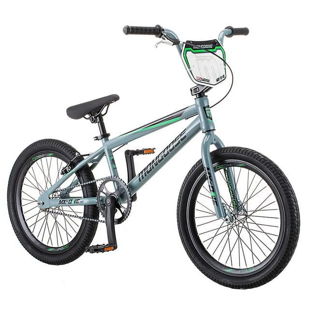 Mongoose  20 in. Boys One BMX Bike, Gray - Womvr