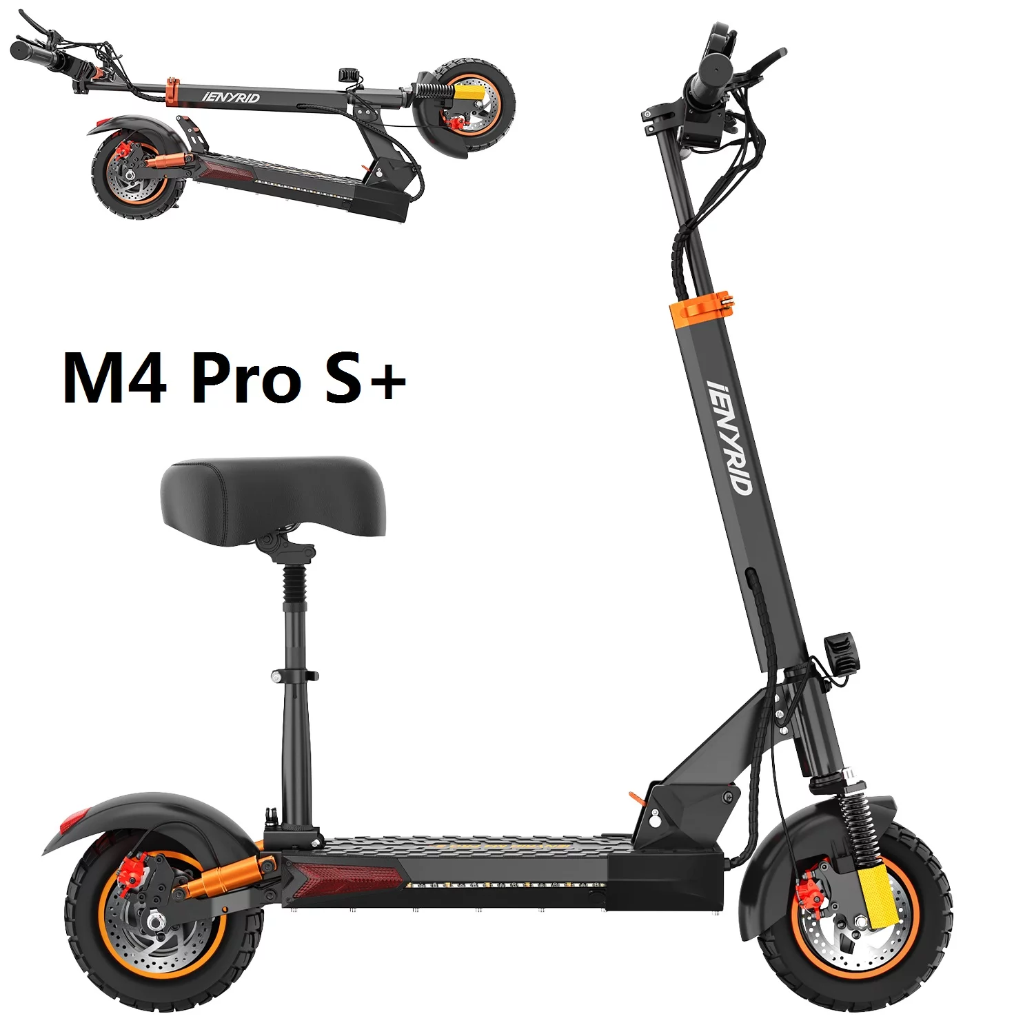 IENYRID Electric Scooter Adults Commute E Scooter, 800W Foldable 3 Speeds Electric Skateboard with Seat for Teens and Kids 12+, up to 30mph & 32 Miles - Womvr