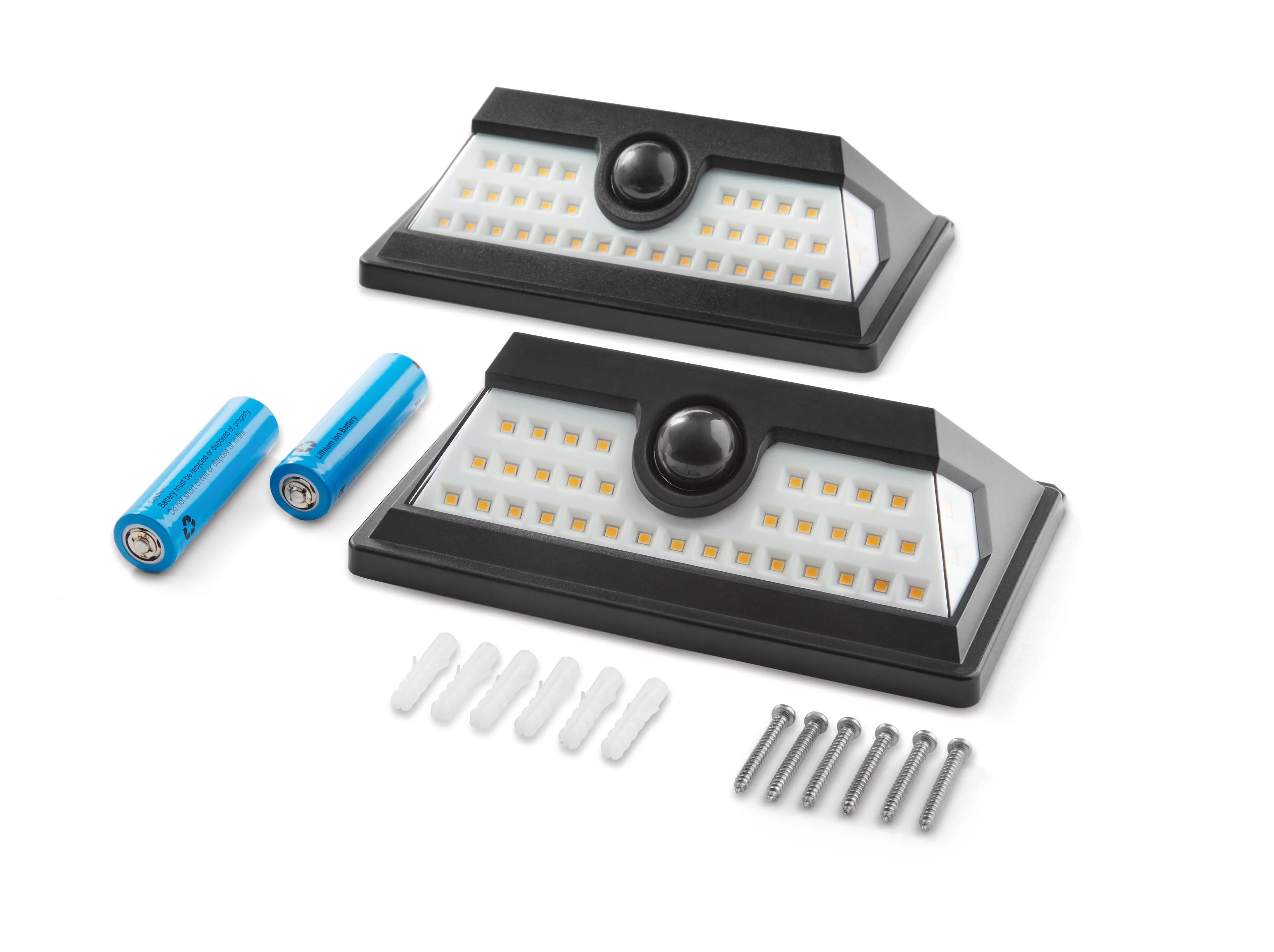 Hyper Tough Solar Outdoor Motion LED Security Light with Linkable Technology, 800 Lumens, 2 Pack - Womvr