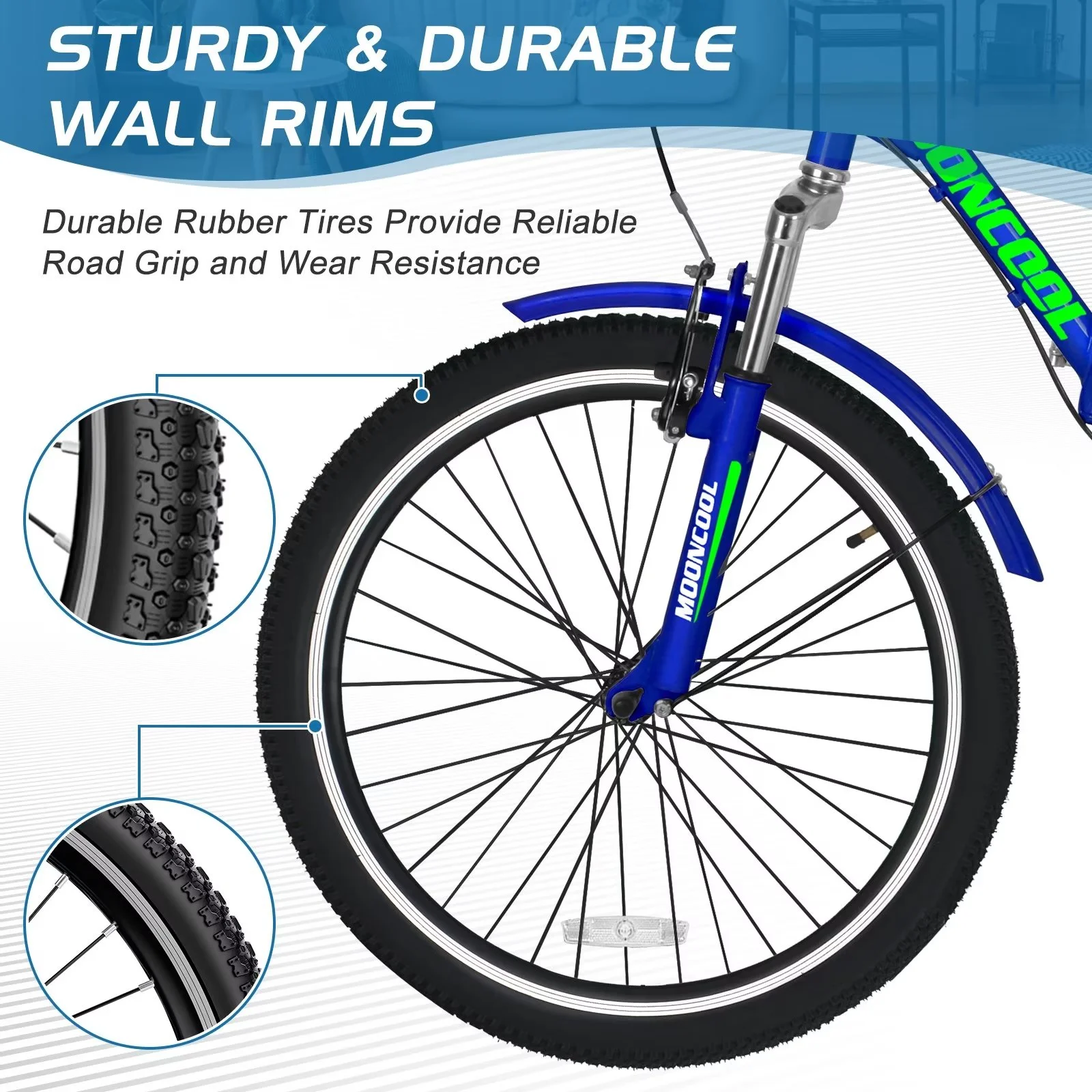 MOPHOTO 20/24/26 inch Adult Tricycle Folding 3 Wheel Cruiser Bikes 7 Speed, Portable and Foldable Trikes with Cargo Basket for Men & Women Outdoor Cycling, Purple - Womvr