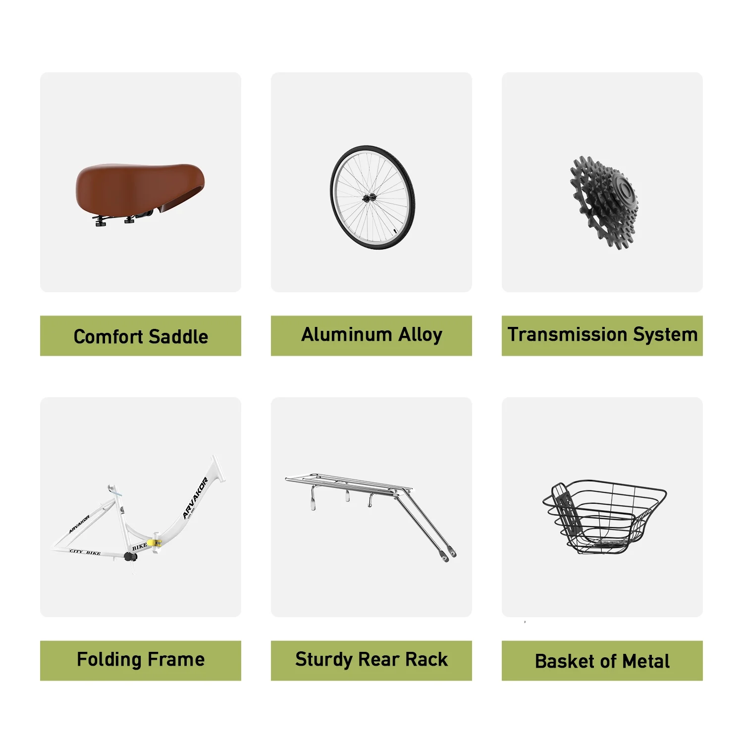 ARVAKOR 26 Inch Women Bike, Classic Bicycle Retro Bicycle, Cruiser Bike, Beige - Womvr