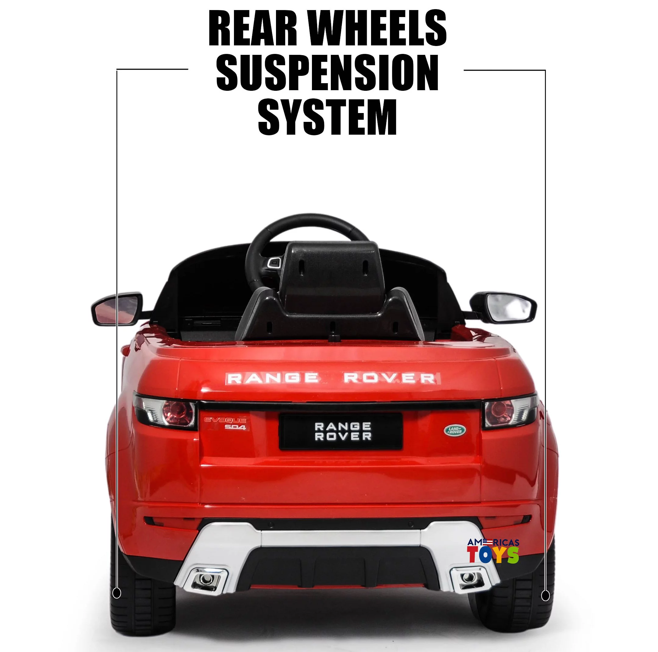 Range Rover White 12 V Evoque Powered Ride-On with Remote Control - Womvr