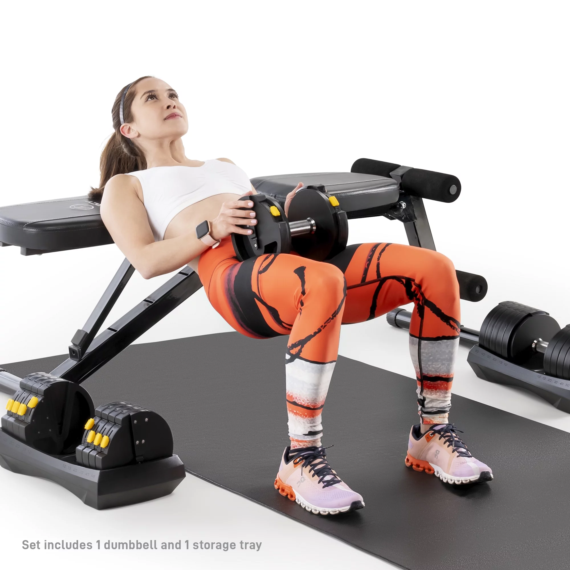 Marcy Adjustable Dumbbell System (SINGLE), 6 Dumbbells-in-1 up to 50lbs ADDB-6198 - Womvr