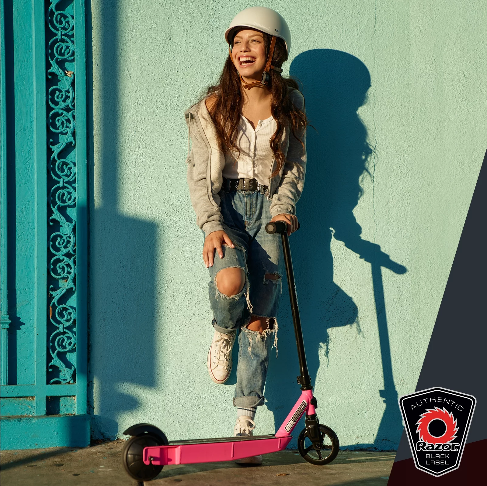 Razor Black Label E90 Electric Scooter - Green, for Kids Ages 8+ and up to 120 lbs, up to 10 mph - Womvr