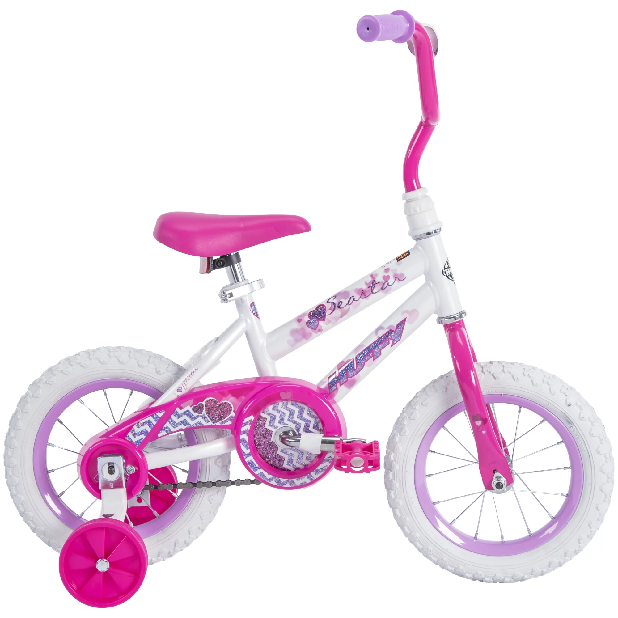 Huffy 12 in. Sea Star Kids Bike for Girls Ages 3 - 5 Years, Child, White - Womvr
