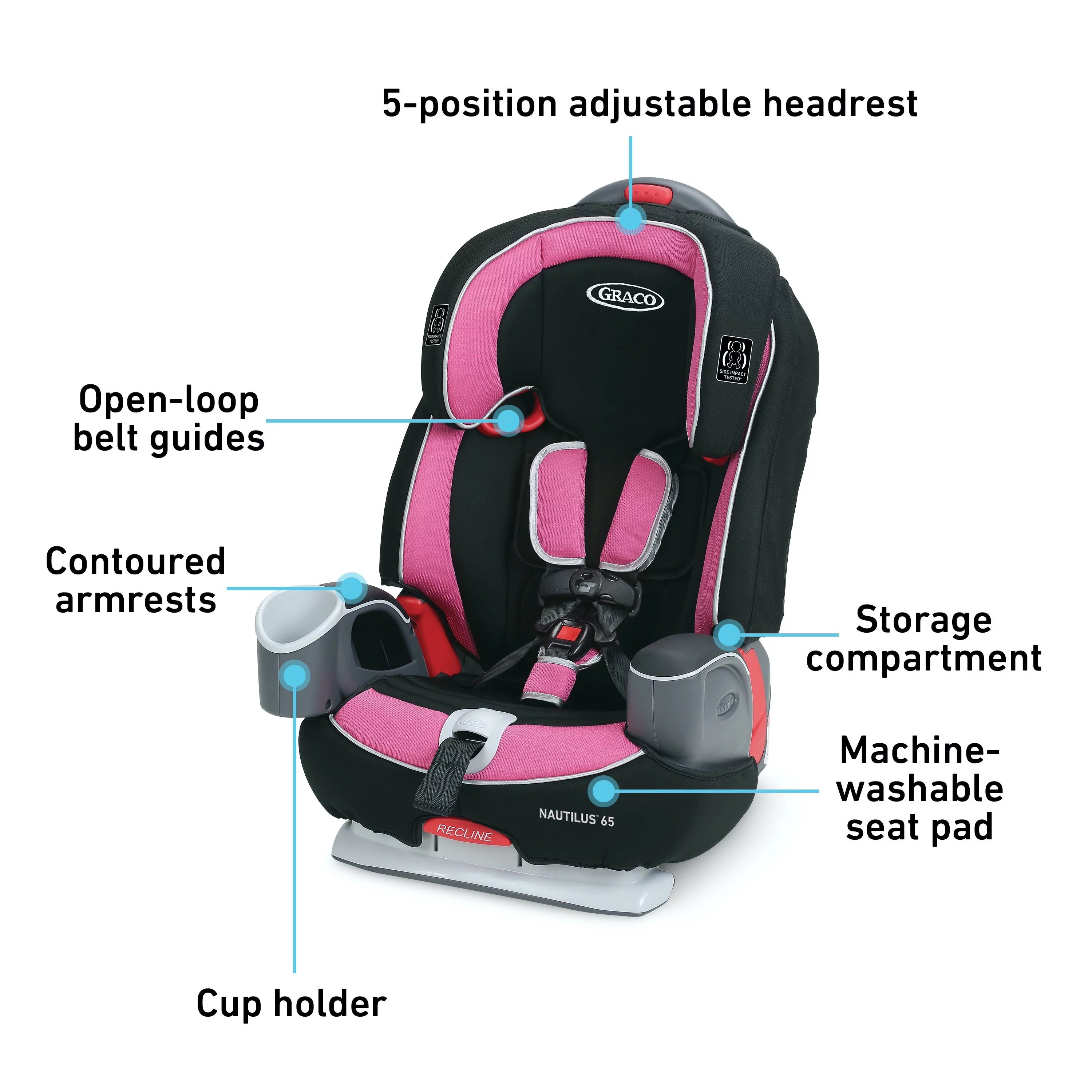 Graco Nautilus? 65 3-in-1 Harness Booster Car Seat - Womvr