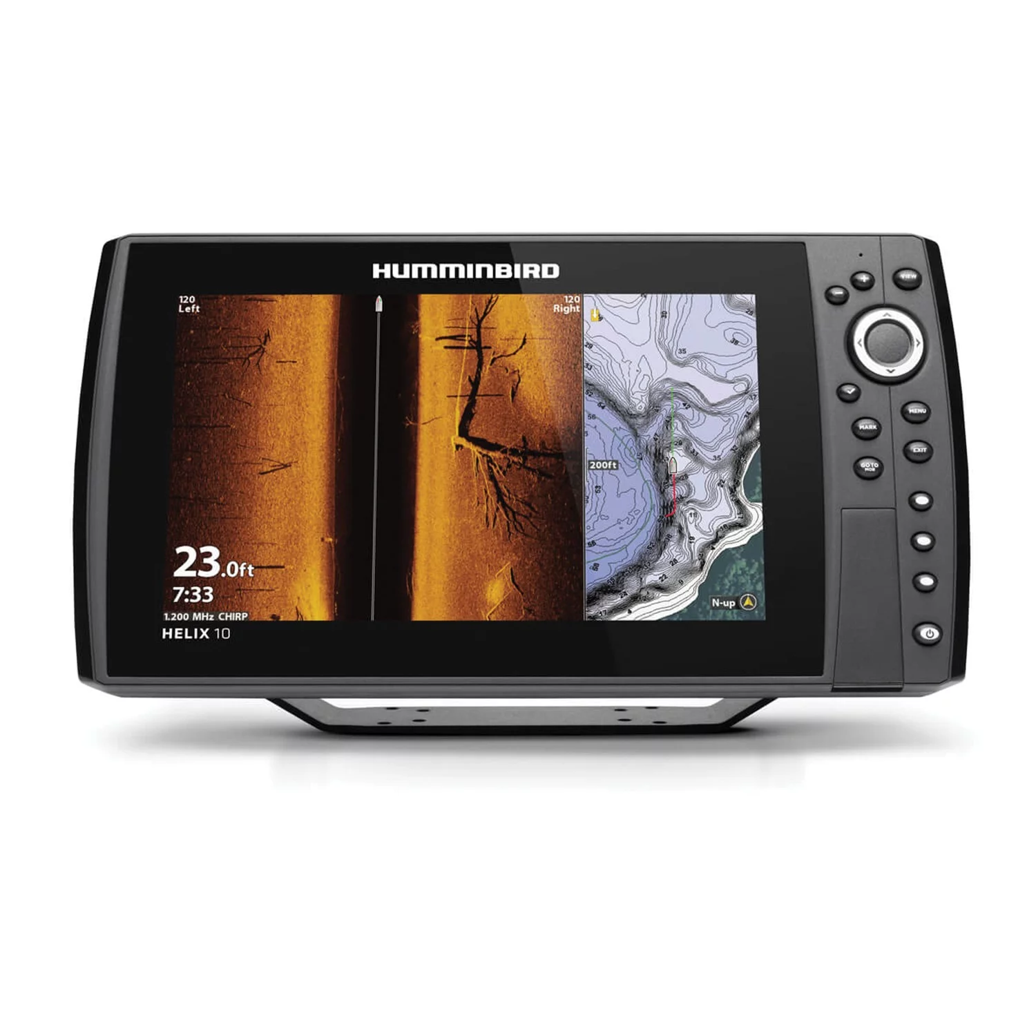 Humminbird Helix 10 CHIRP MEGA SI+ Fish Finder/Chart Plotter/GPS G4N, 411420-1 - Womvr