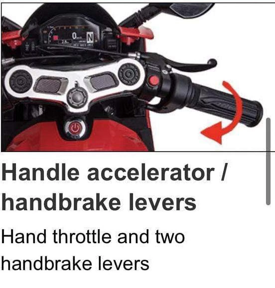 Elegant Electronix Ducati Style MP3 System Electric Mini Kids Unisex Motorcycle 24 V - Womvr