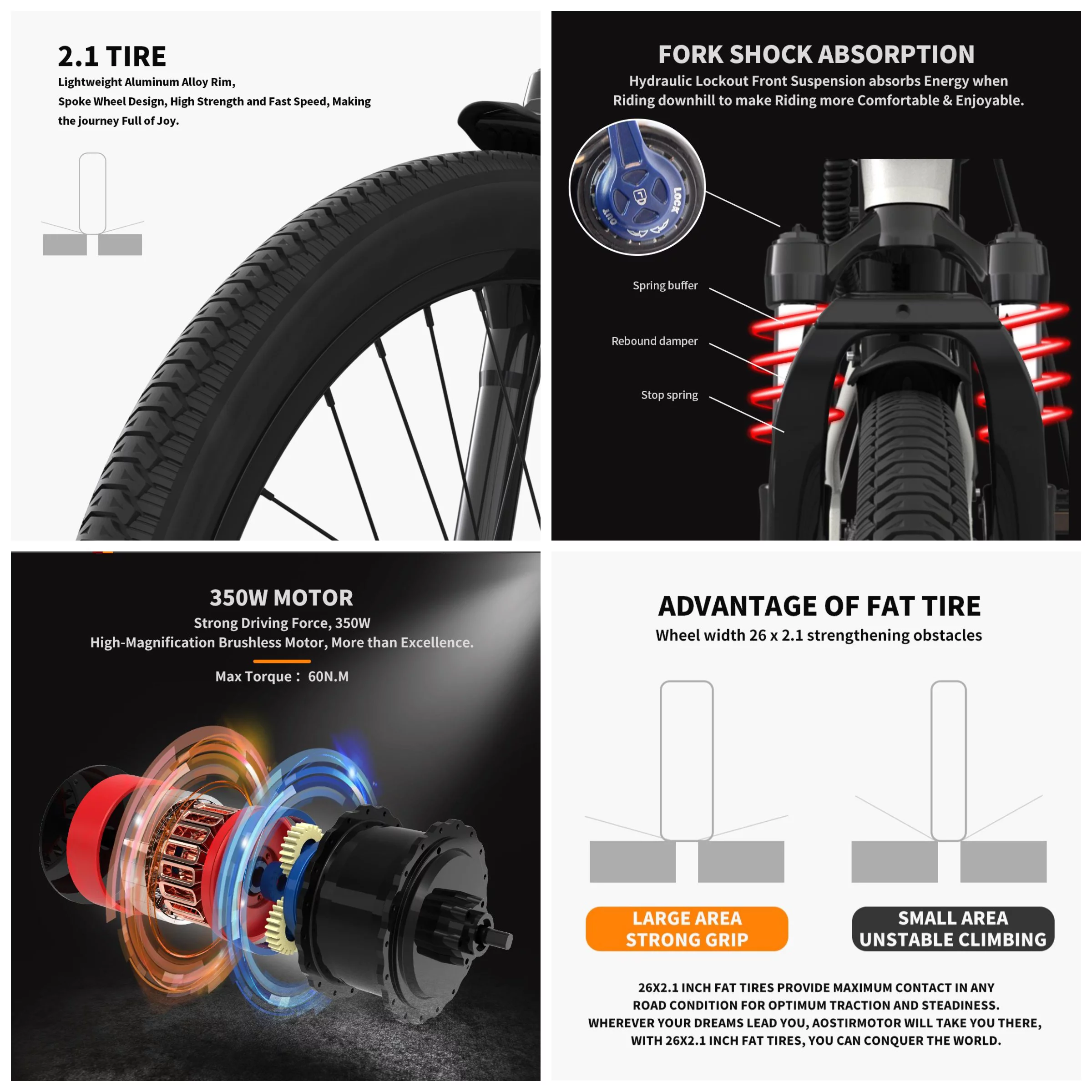 Folding Electric Bike 20x4 Inch Fat Tire Electric Bike with 500W Motor 36V 13AH Removable Lithium Battery,Ebike for Adults - Womvr