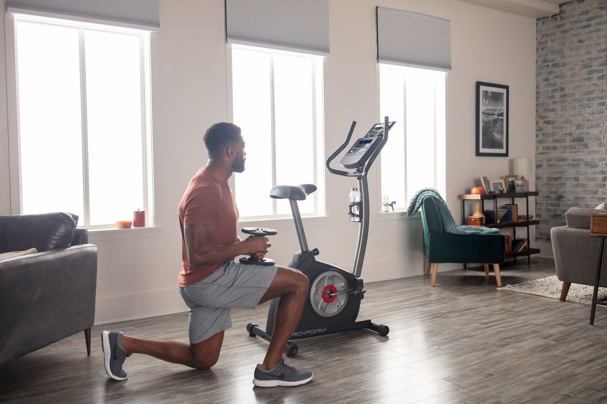 ProForm Cycle Trainer 300 Ci Upright Stationary Exercise Bike, Compatible with iFIT Personal Training - Womvr