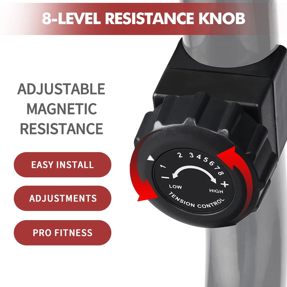 Cycool Workout Home Cycling Magnetic Recumbent Exercise Bike Fitness Cardio Elliptical Indoor Cycling Bike 330lbs Blue - Womvr