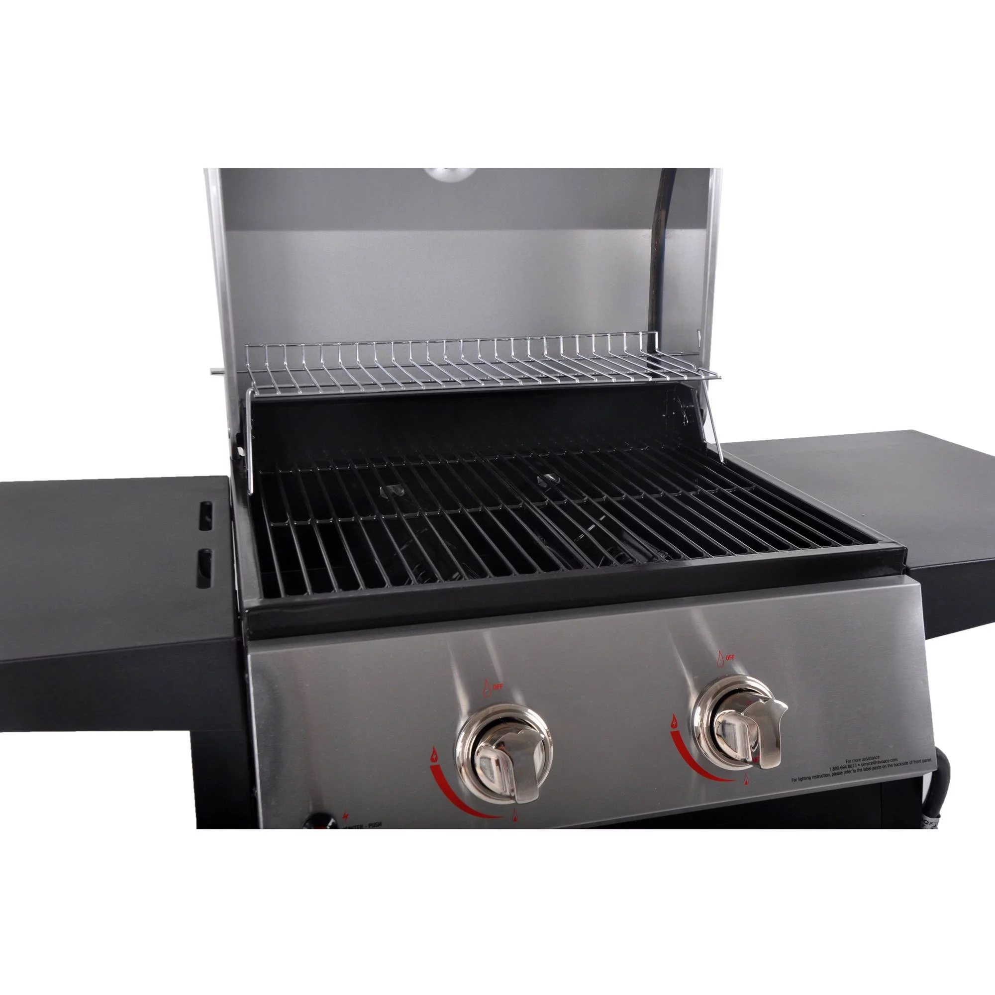 RevoAce 2-Burner Space Saver Propane Gas Grill, Stainless and Black, GBC1705WV - Womvr