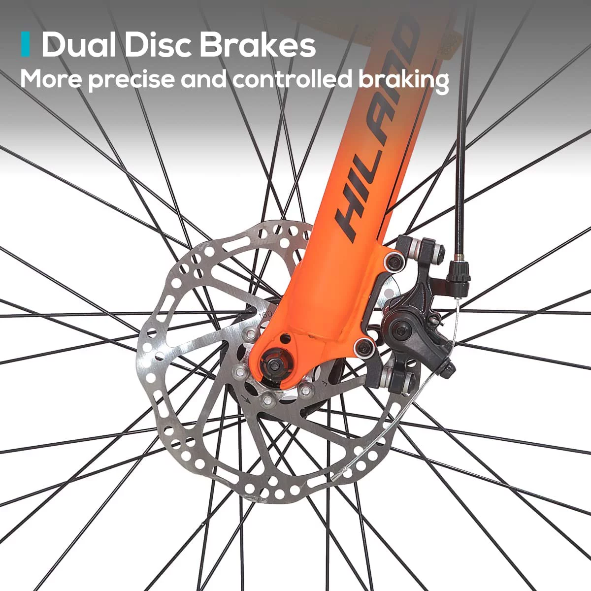 Hiland Full-Suspension Mountain Bike, Shimano 21 Speeds, 26 Inch Wheels, for Men Women MTB Bicycle Trail Bike, Green - Womvr