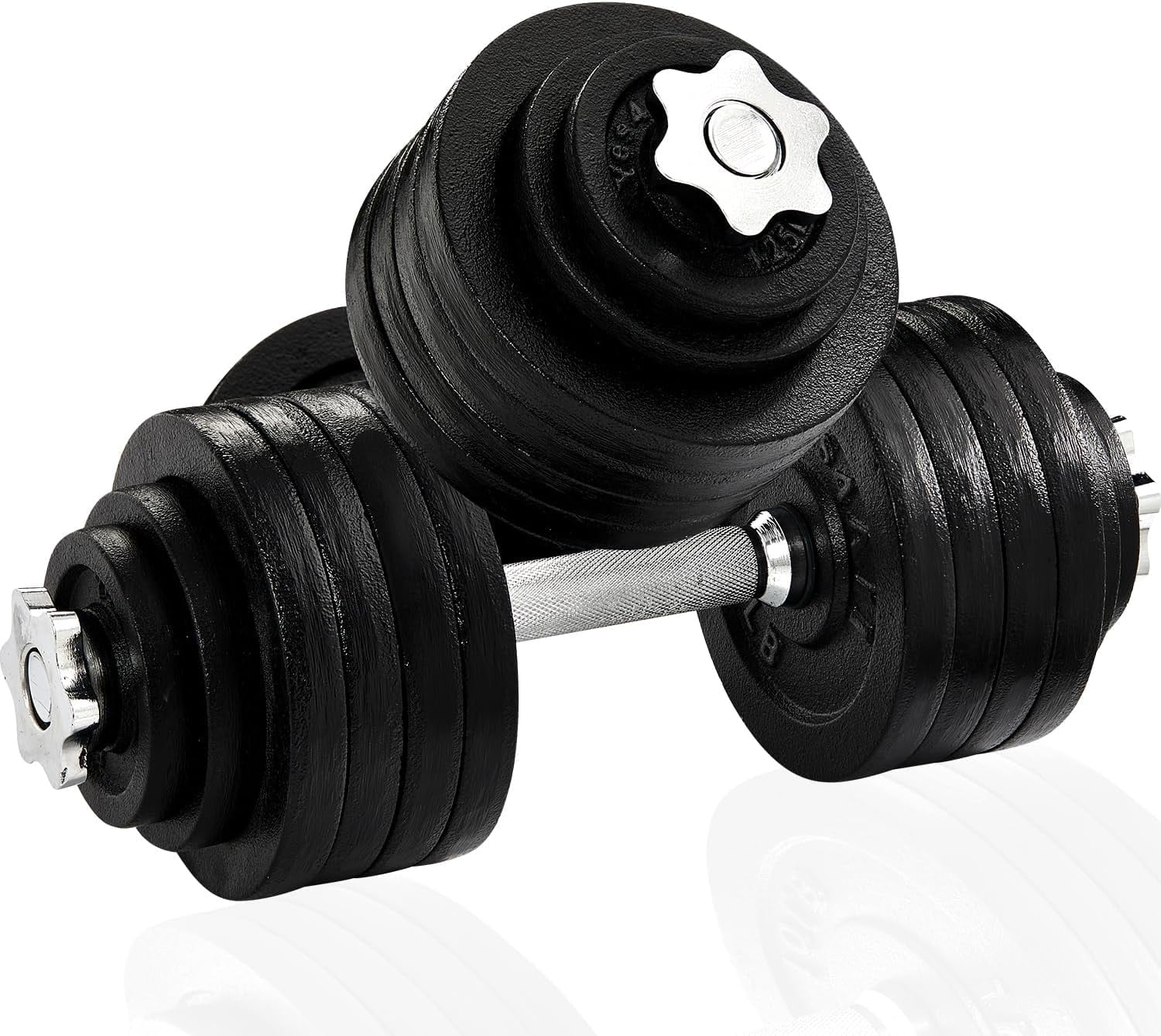 Yes4All 200 lbs Adjustable Dumbbell Weight Set, Cast Iron Dumbbell, Pair - Womvr