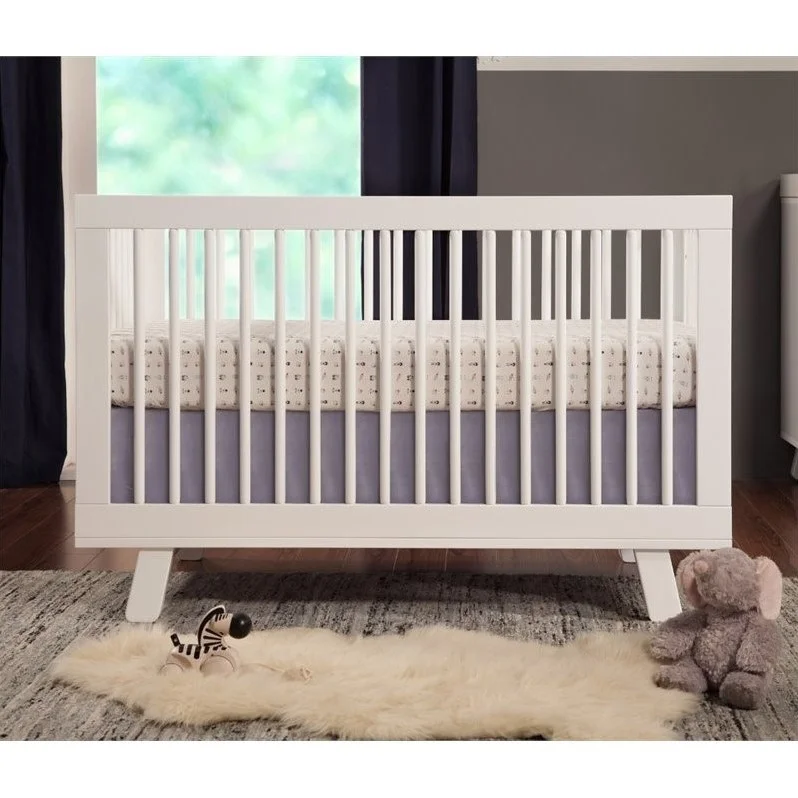 Hudson 3 in 1 Convertible Crib & Toddler Bed Conversion Kit White - Womvr