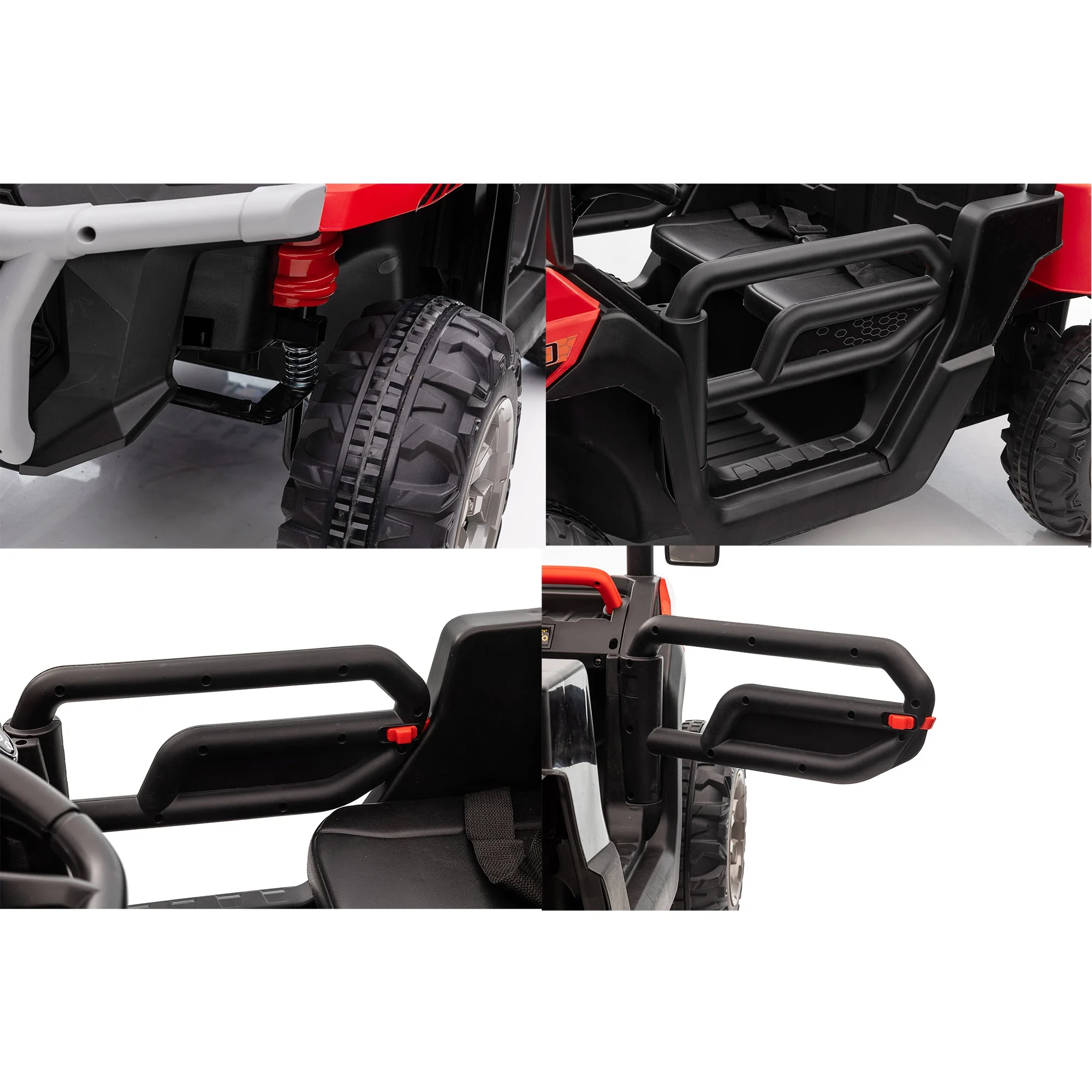 24V Kids Ride on Car UTV, 2 Seater Electric Powered Ride on Toys Truck with Trailer Remote Control - Womvr